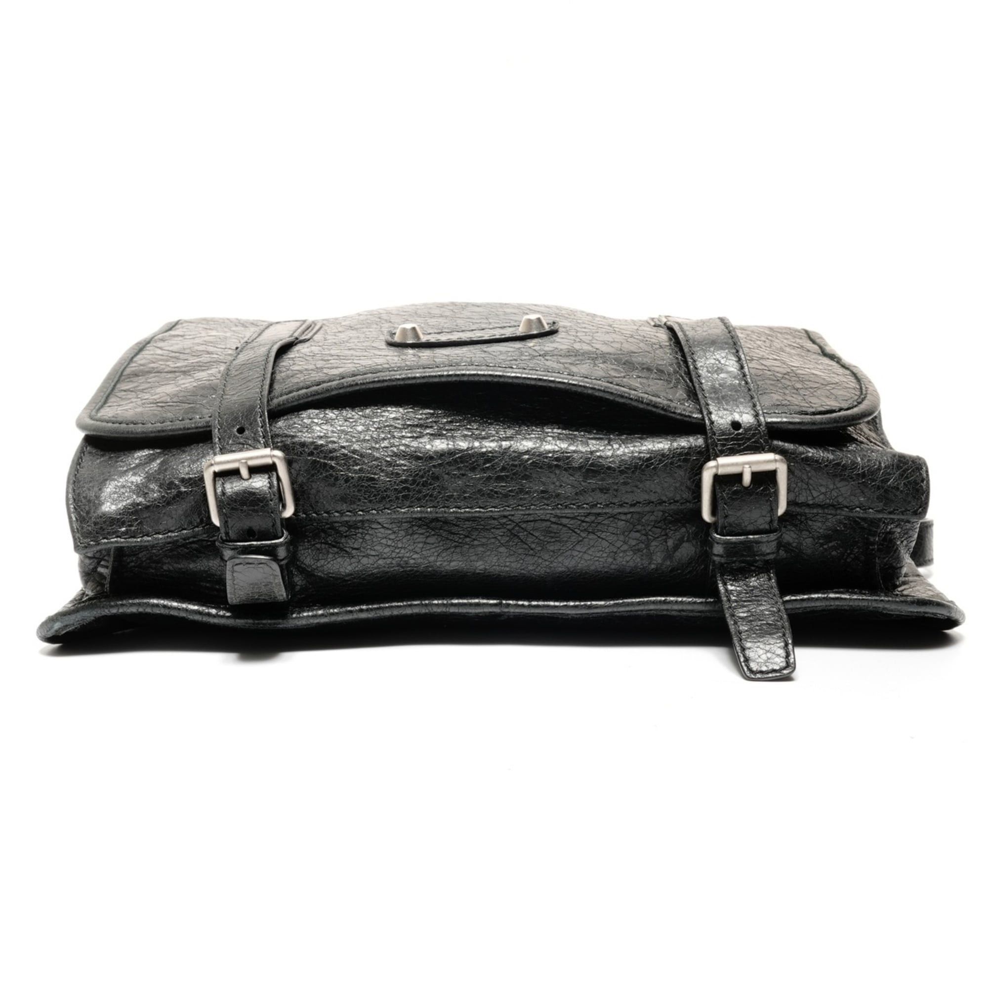 Balenciaga Balenciaga body bag, wrinkled finish, shoulder black. Size ONE SIZE - 7 Thumbnail