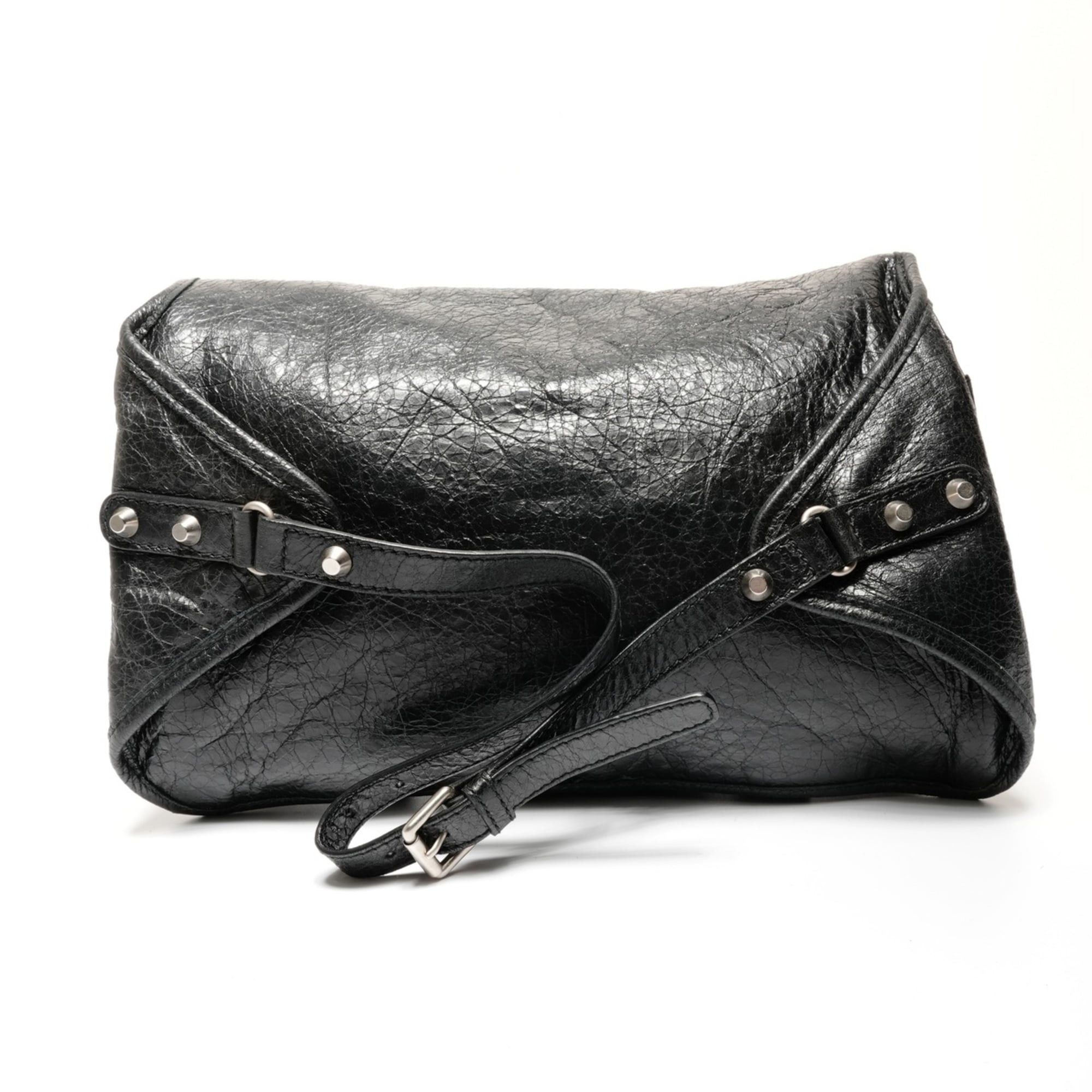 Balenciaga Balenciaga body bag, wrinkled finish, shoulder black. Size ONE SIZE - 2 Thumbnail