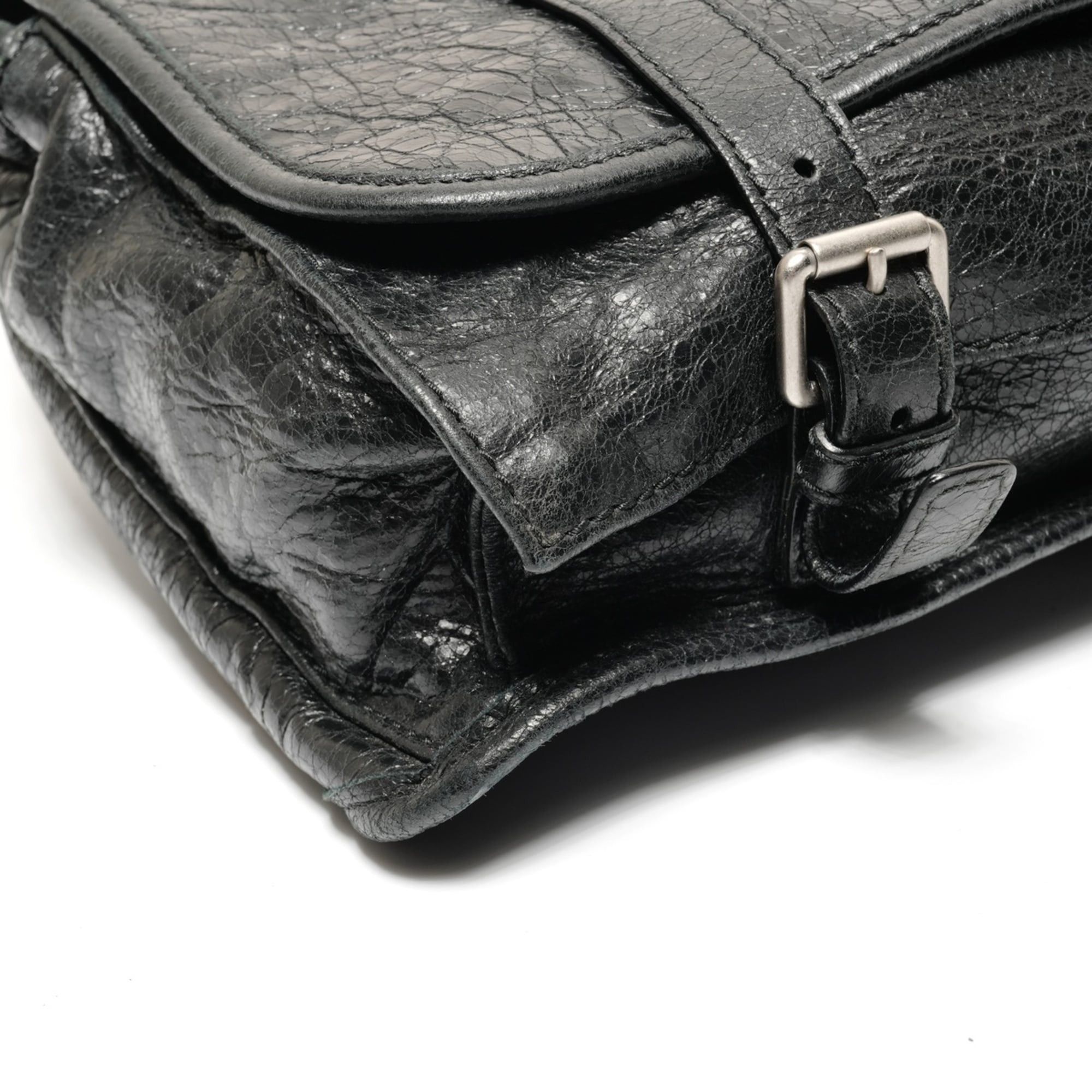 Balenciaga Balenciaga body bag, wrinkled finish, shoulder black. Size ONE SIZE - 5 Thumbnail