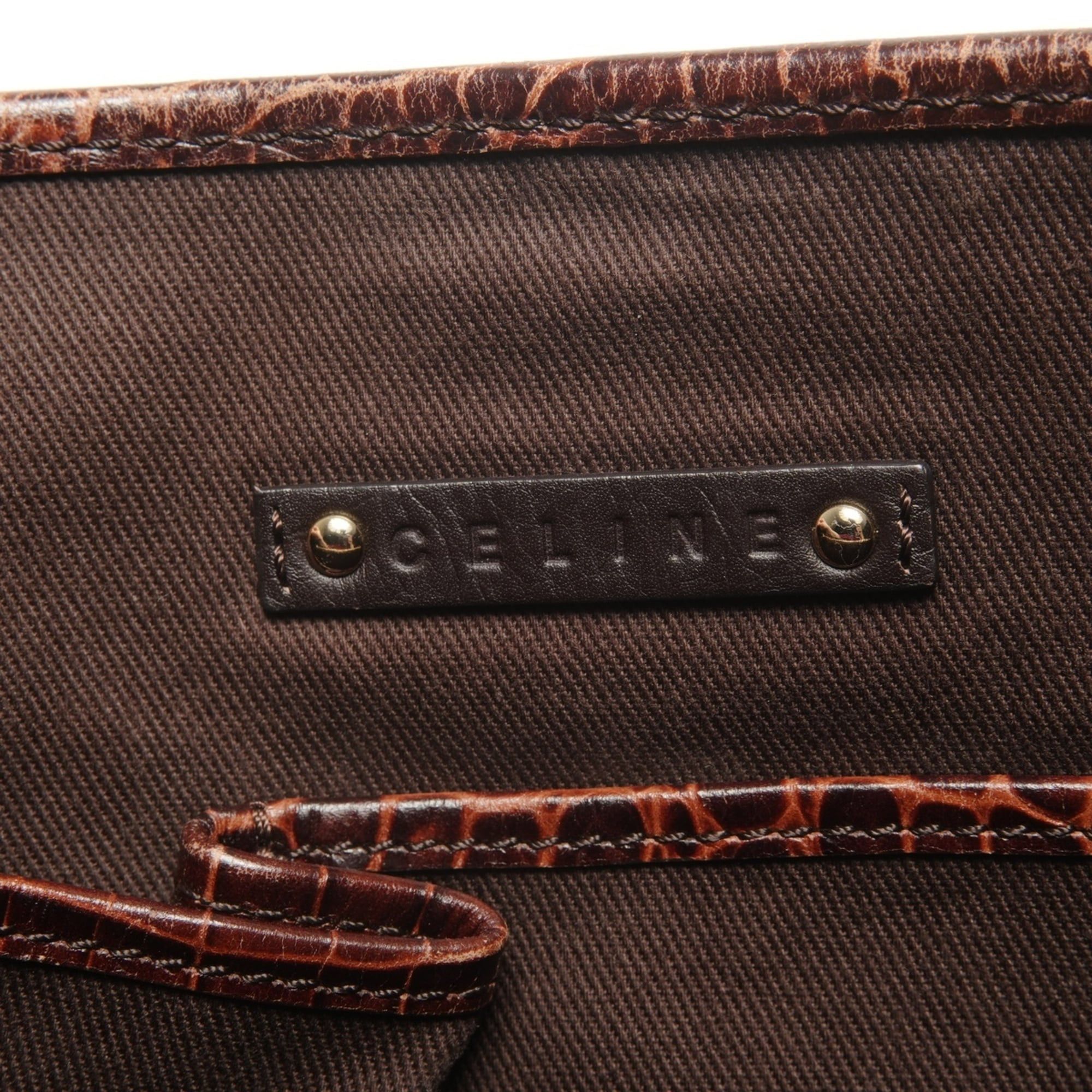 Celine Celine Macadam Canvas Tote Bag, Brown Size ONE SIZE - 9 Thumbnail
