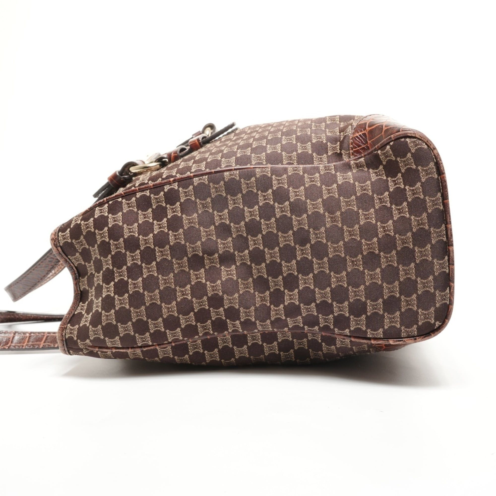 Celine Celine Macadam Canvas Tote Bag, Brown Size ONE SIZE - 3 Thumbnail