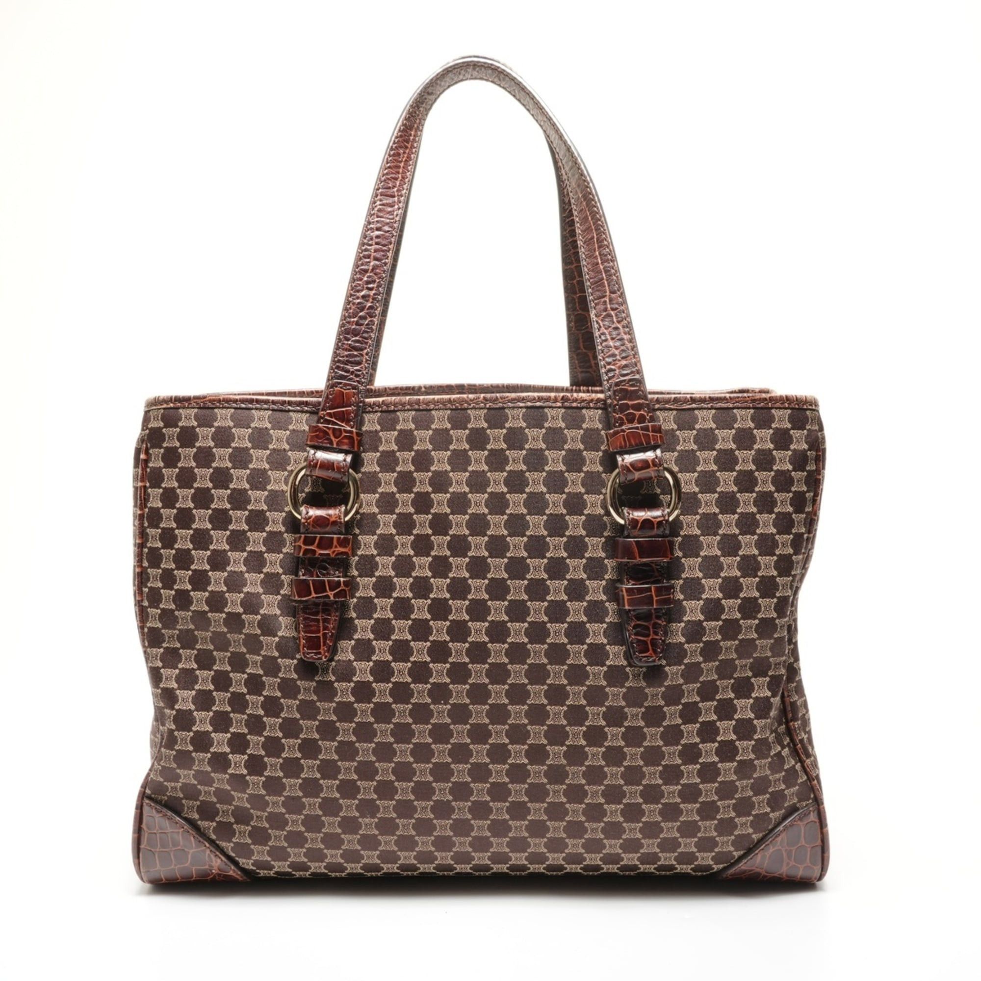 Celine Celine Macadam Canvas Tote Bag, Brown Size ONE SIZE - 2 Thumbnail