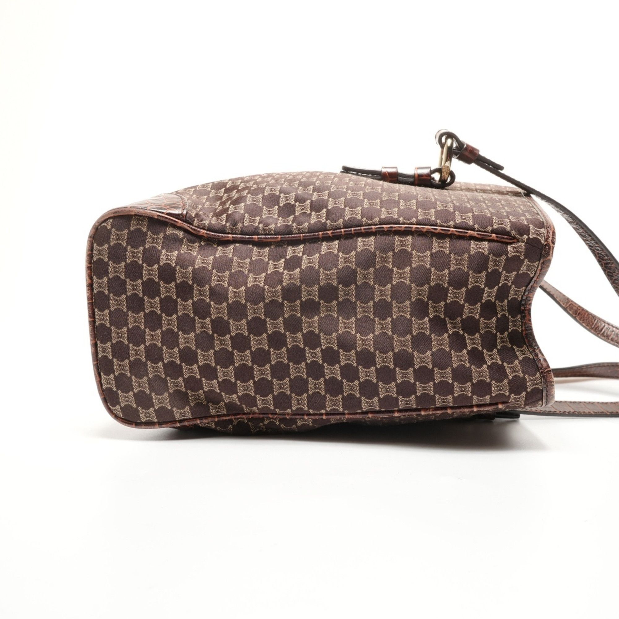 Celine Celine Macadam Canvas Tote Bag, Brown Size ONE SIZE - 4 Thumbnail