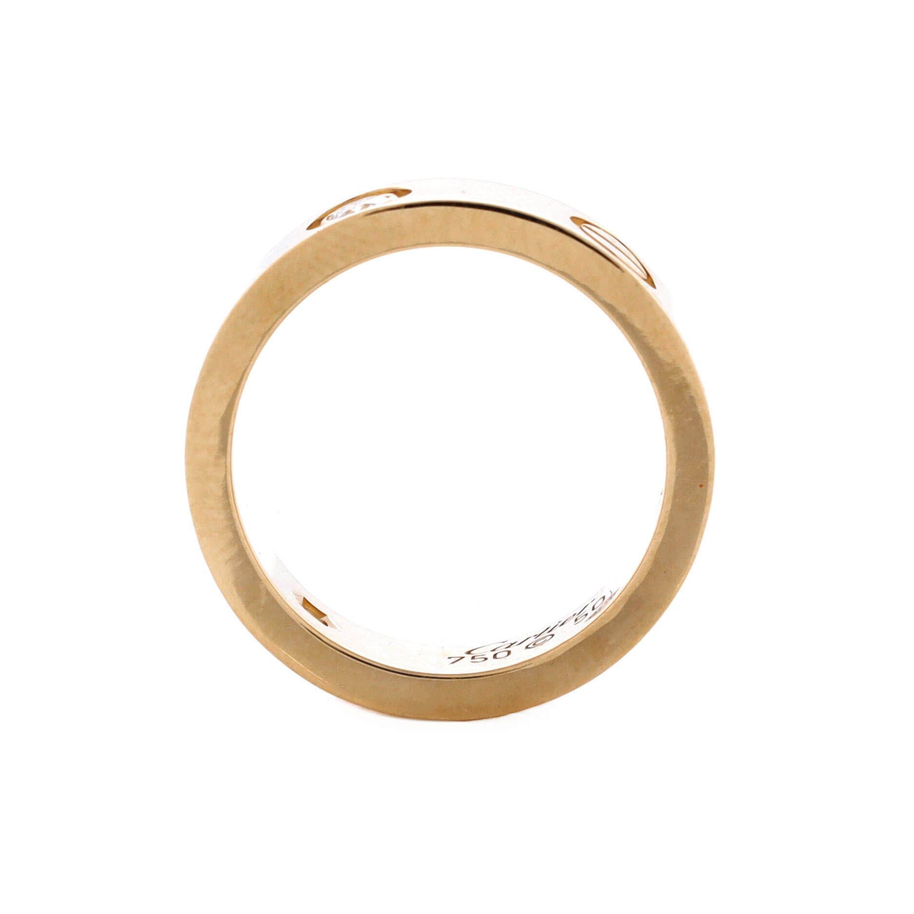 Cartier Love 3 Diamonds Band Ring Size ONE SIZE - 3 Thumbnail