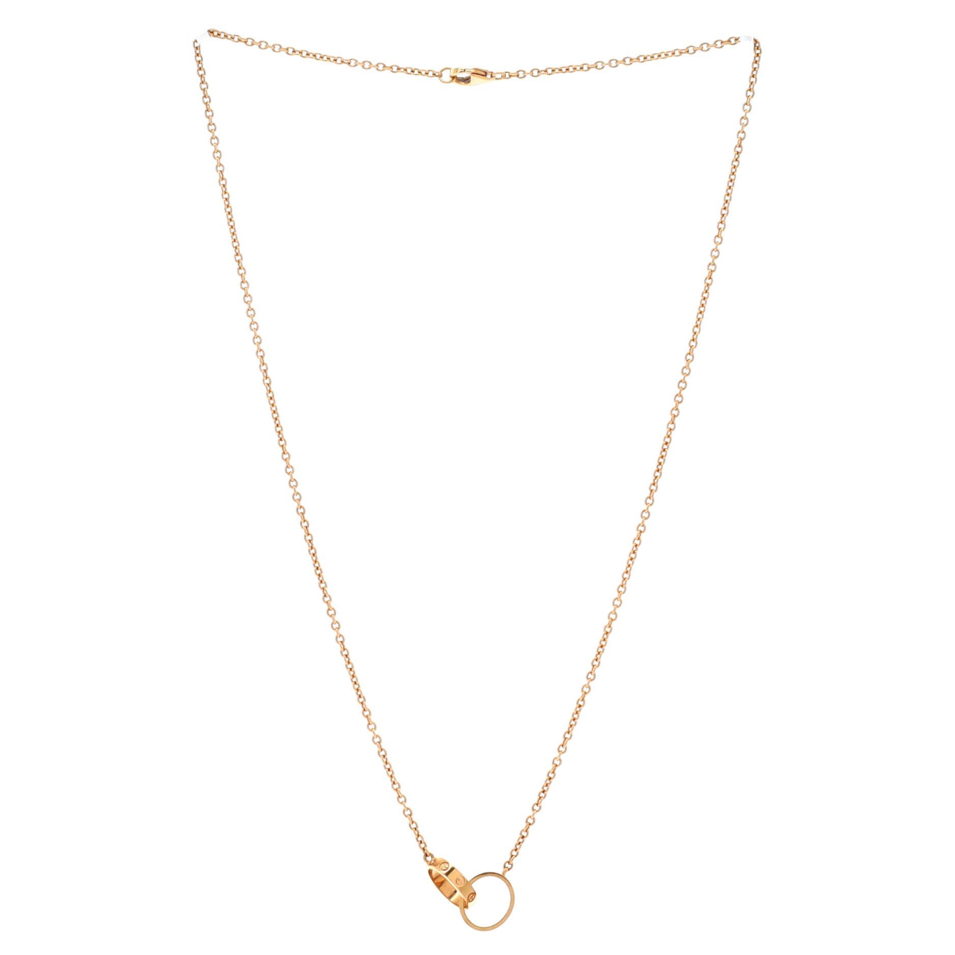 Cartier Love Interlocking Necklace Size ONE SIZE - 2 Thumbnail