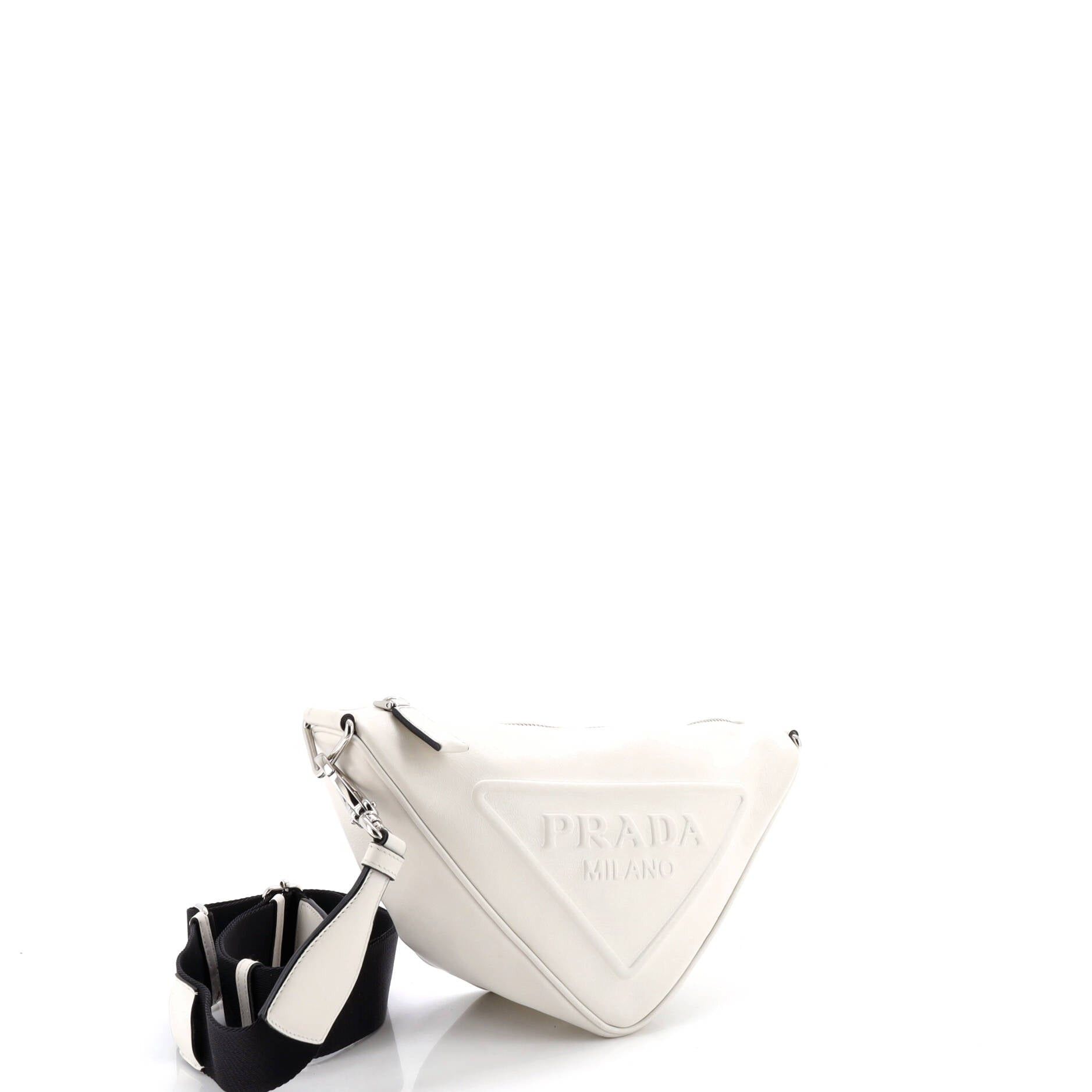 Prada Triangle Logo Zip Crossbody Bag Size ONE SIZE - 2 Thumbnail