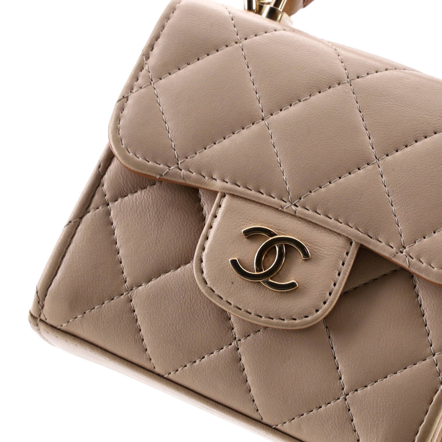 Chanel Square Classic Flap Top Handle Clutch with Chain Size ONE SIZE - 6 Thumbnail