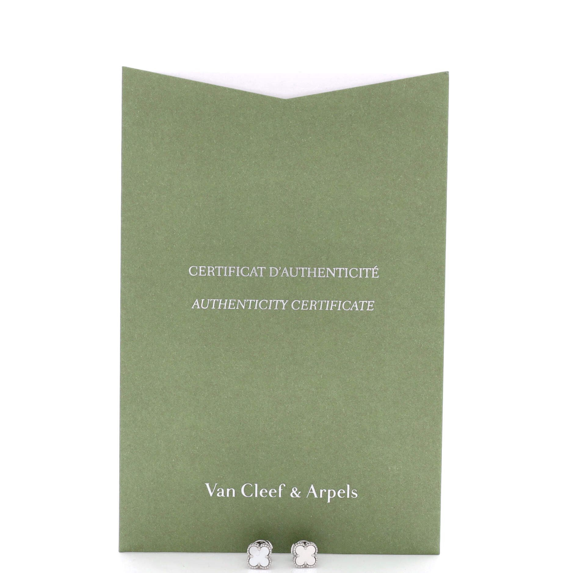 Van Cleef & Arpels Sweet Alhambra Stud Earrings Size ONE SIZE - 2 Thumbnail
