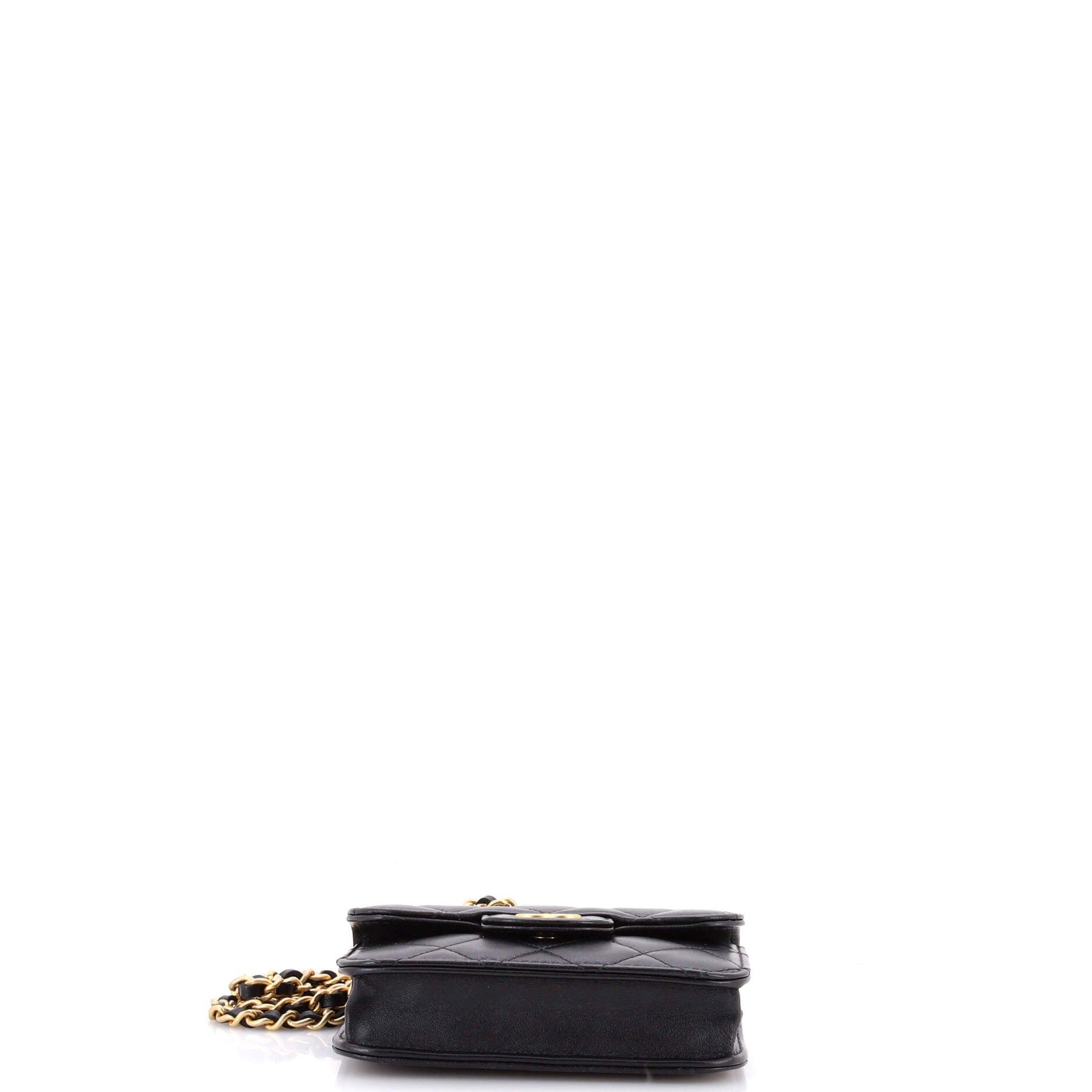 Chanel Top Handle Flap Coin Purse with Chain Size ONE SIZE - 4 Thumbnail
