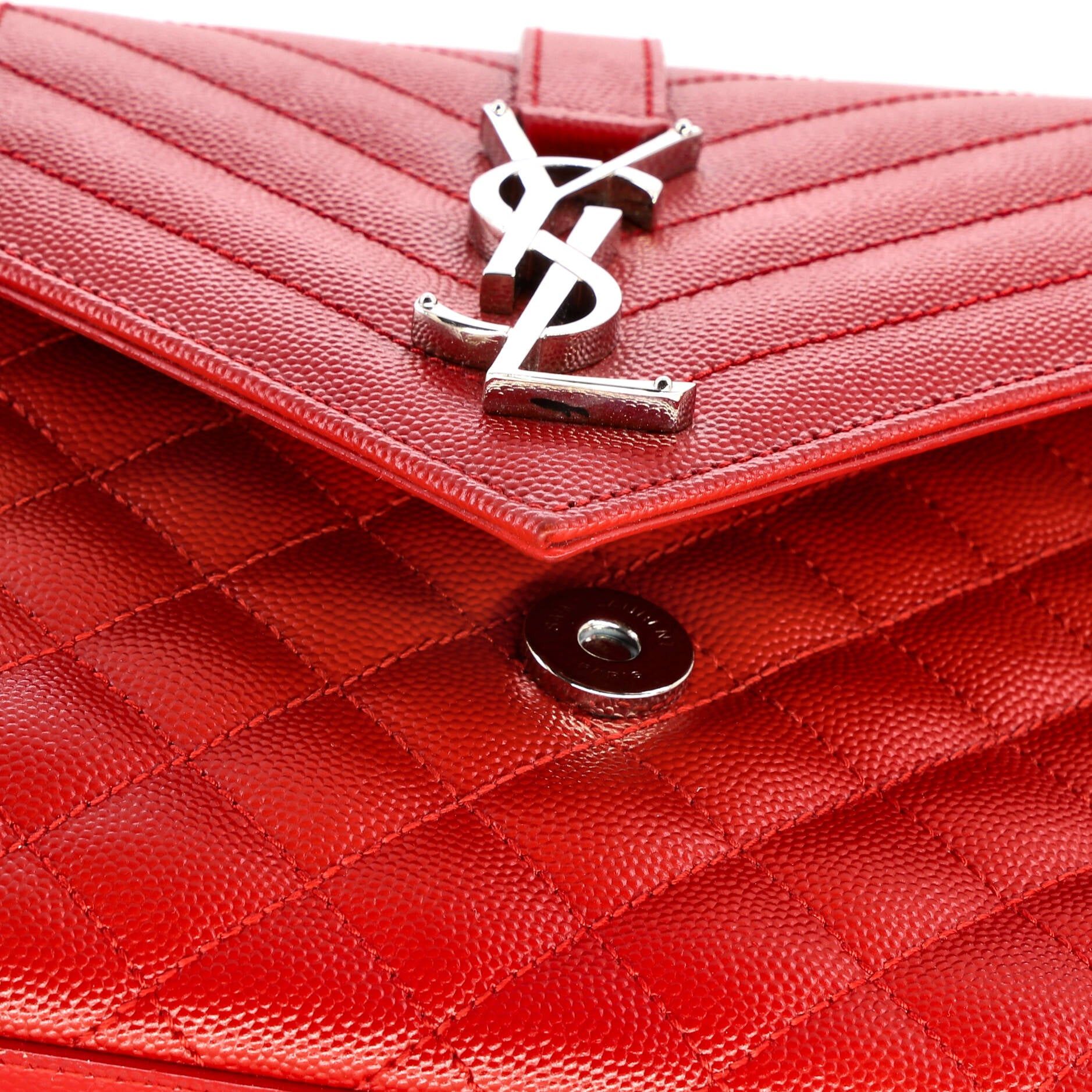 Saint Laurent Paris Classic Monogram Envelope Satchel Size ONE SIZE - 7 Thumbnail