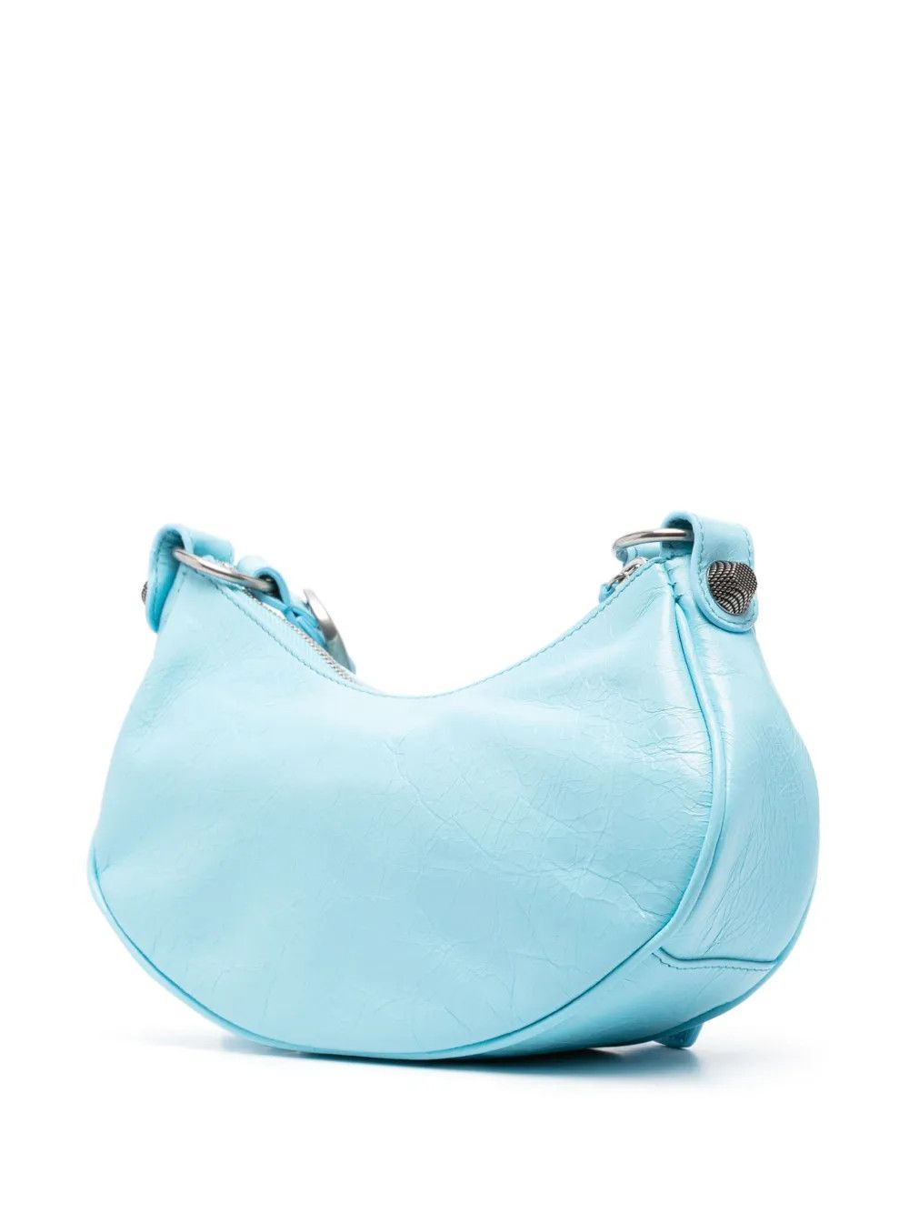 Balenciaga Le Cagole XS leather shoulder bag in blue Size ONE SIZE - 2 Thumbnail