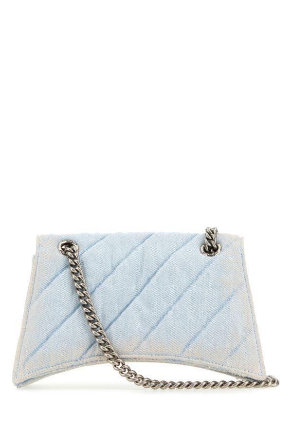 Balenciaga Crush Denim Shoulder bag - 24.5 Cm In Blue Size ONE SIZE - 5 Thumbnail