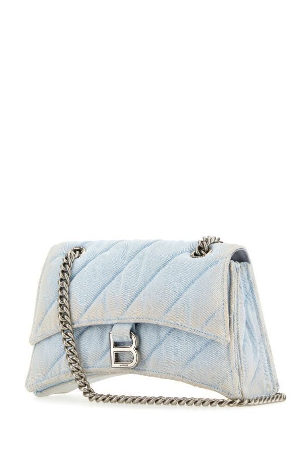 Balenciaga Crush Denim Shoulder bag - 24.5 Cm In Blue Size ONE SIZE - 4 Thumbnail