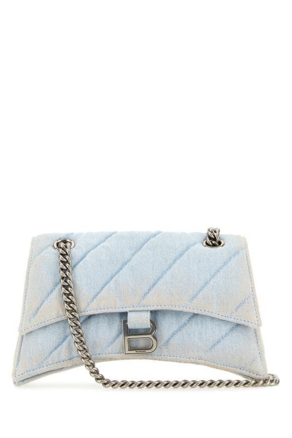 Balenciaga Crush Denim Shoulder bag - 24.5 Cm In Blue Size ONE SIZE - 2 Thumbnail