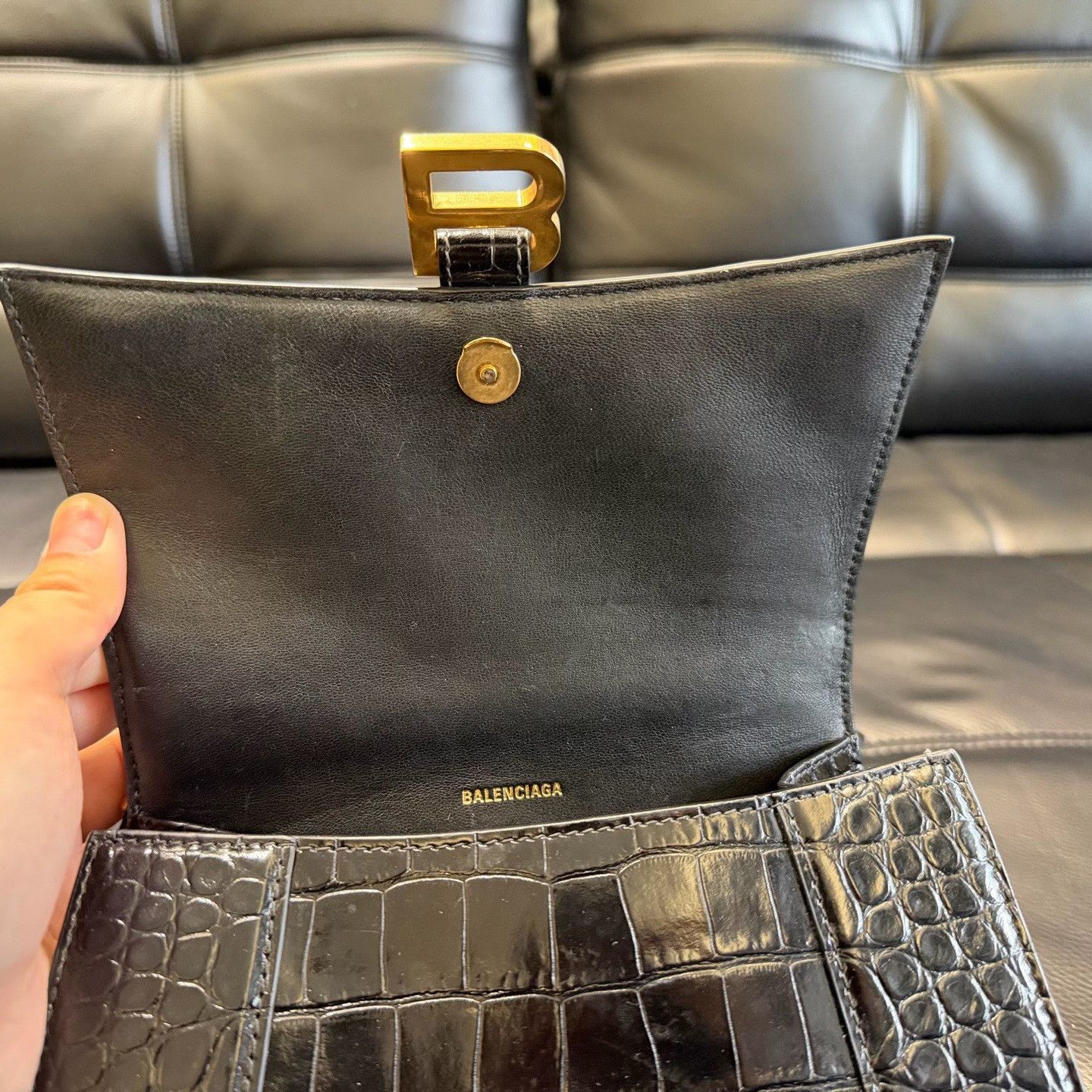 Louis Vuitton Louis Vuitton Leather Black Shoulder Bag OS Women Size ONE SIZE - 6 Thumbnail