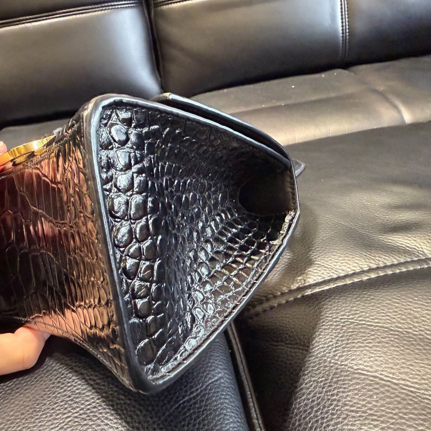 Louis Vuitton Louis Vuitton Leather Black Shoulder Bag OS Women Size ONE SIZE - 4 Thumbnail
