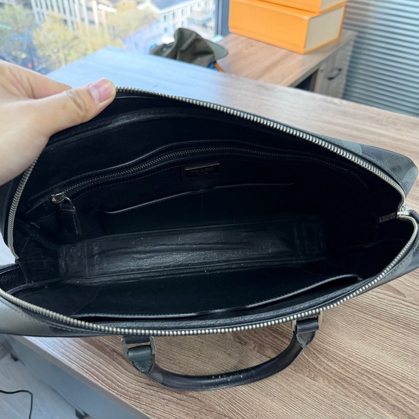 Prada Prada Leather Camo Bag one size Men Size ONE SIZE - 6 Thumbnail