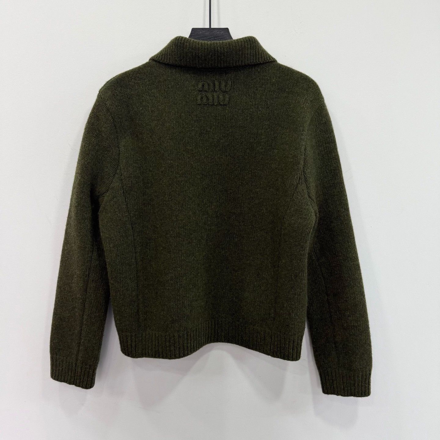 Miu Miu Miu Miu Wool Green Sweater M Women Size M / US 6-8 / IT 42-44 - 2 Thumbnail