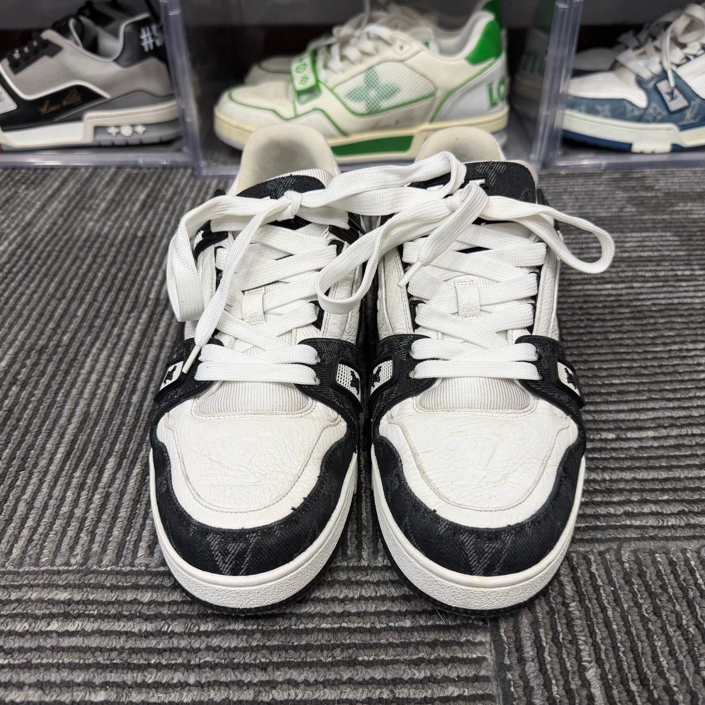 Louis Vuitton Louis Vuitton Training Denim Black Lowtop Sneakers 8 Men Size US 8 / EU 41 - 4 Thumbnail