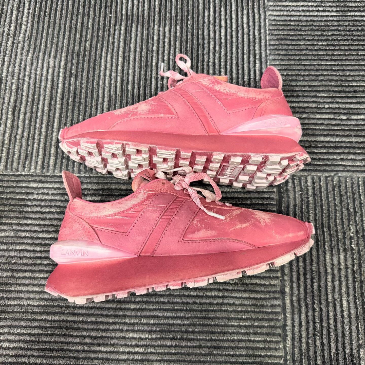 Lanvin Lanvin Retro Red Lowtop Sneakers us_6-5 Women Size US 6.5 / IT 36.5 - 2 Thumbnail