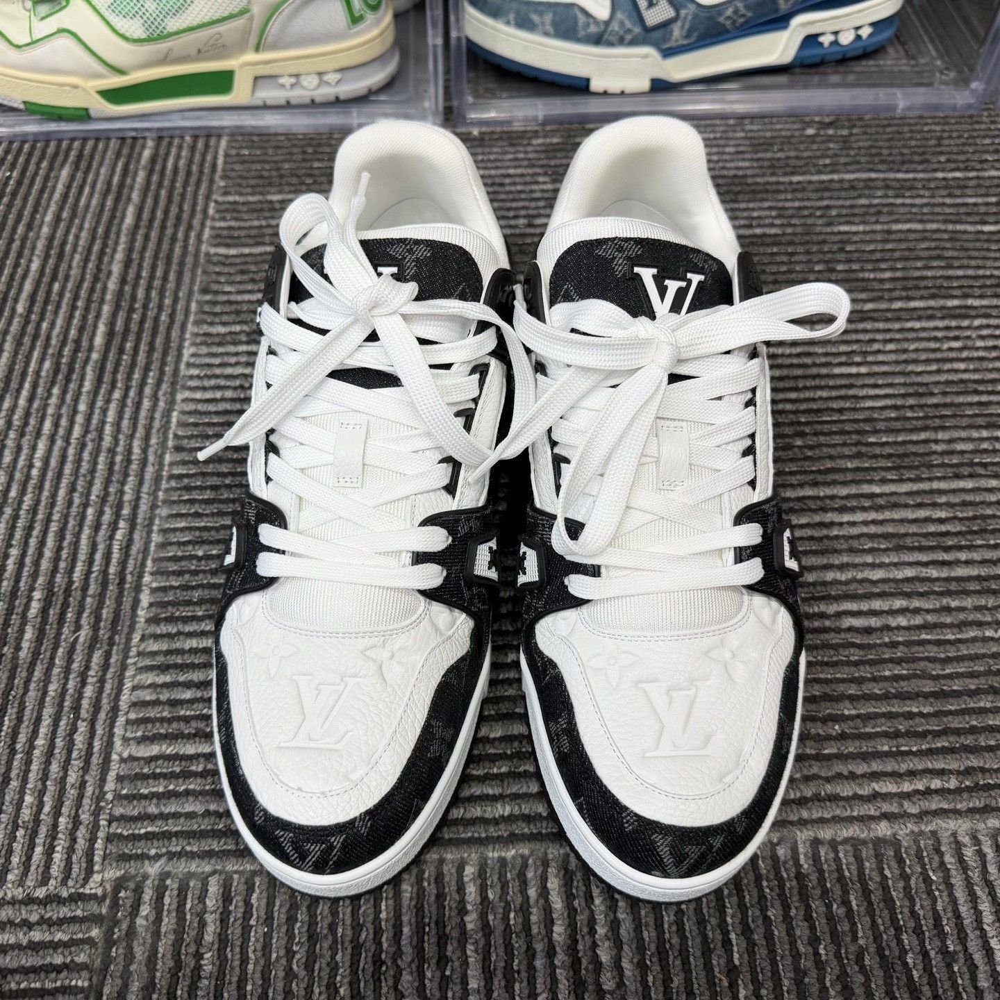 Louis Vuitton Louis Vuitton Training Denim Black Lowtop Sneakers 9 Men Size US 9 / EU 42 - 4 Thumbnail