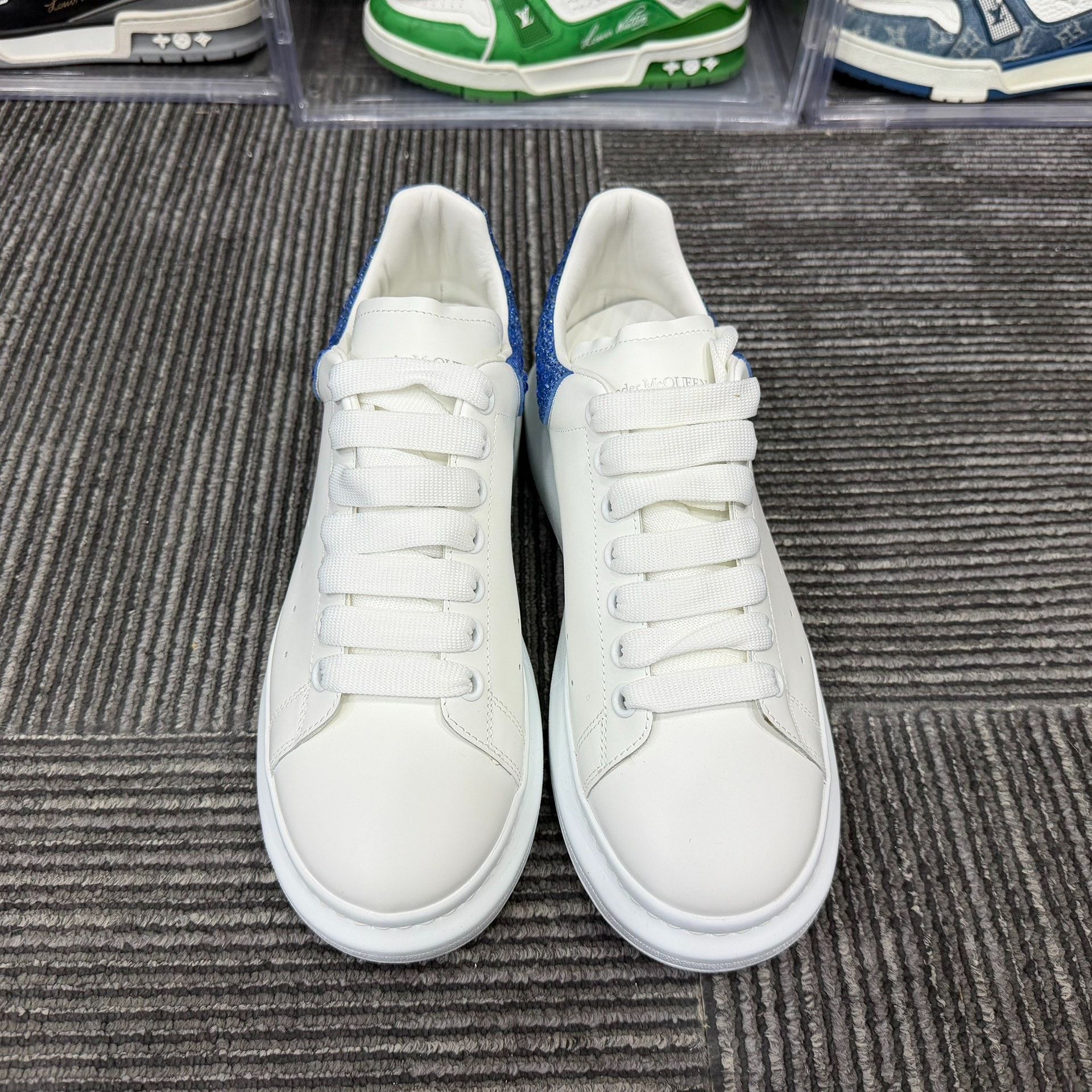 Alexander McQueen Blue Lowtop Sneakers 9 Men Size US 9 / EU 42 - 4 Thumbnail