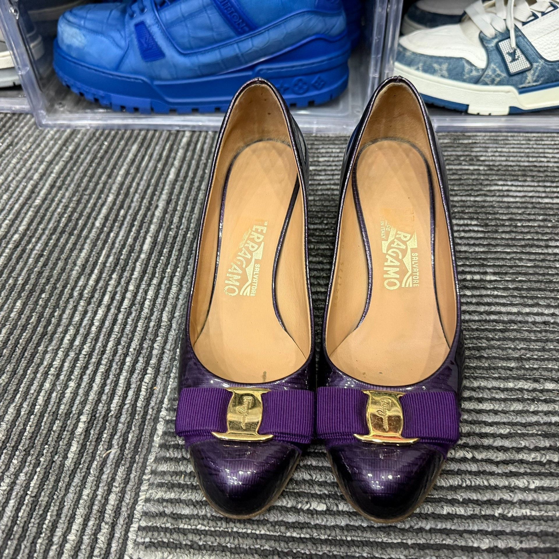 Salvatore Ferragamo Salvatore Ferragamo Purple Lowtop Sneakers us_6 Women Size US 6 / IT 36 - 2 Thumbnail