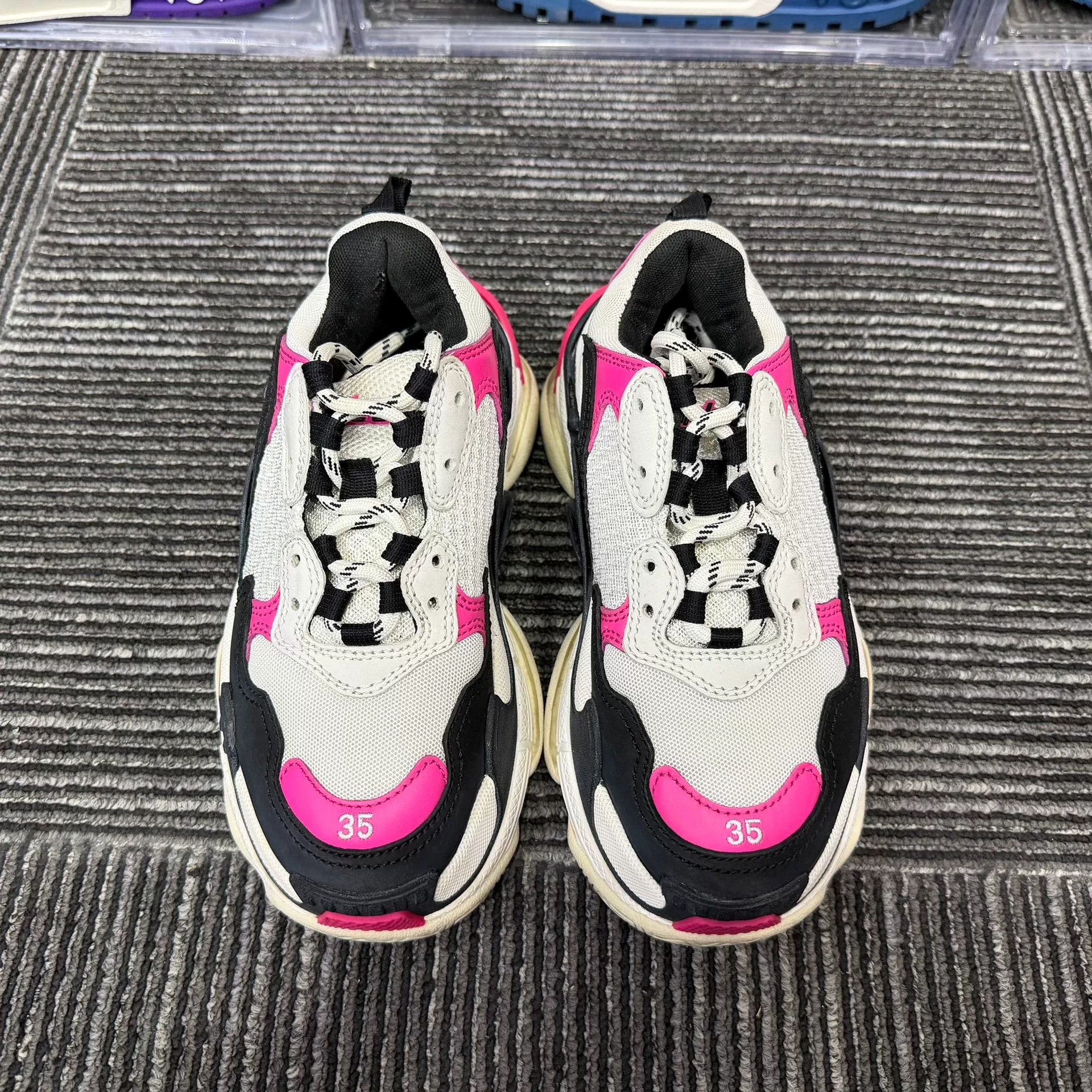 Balenciaga Balenciaga Pink Lowtop Sneakers us_5 Women Size US 5 / IT 35 - 4 Thumbnail