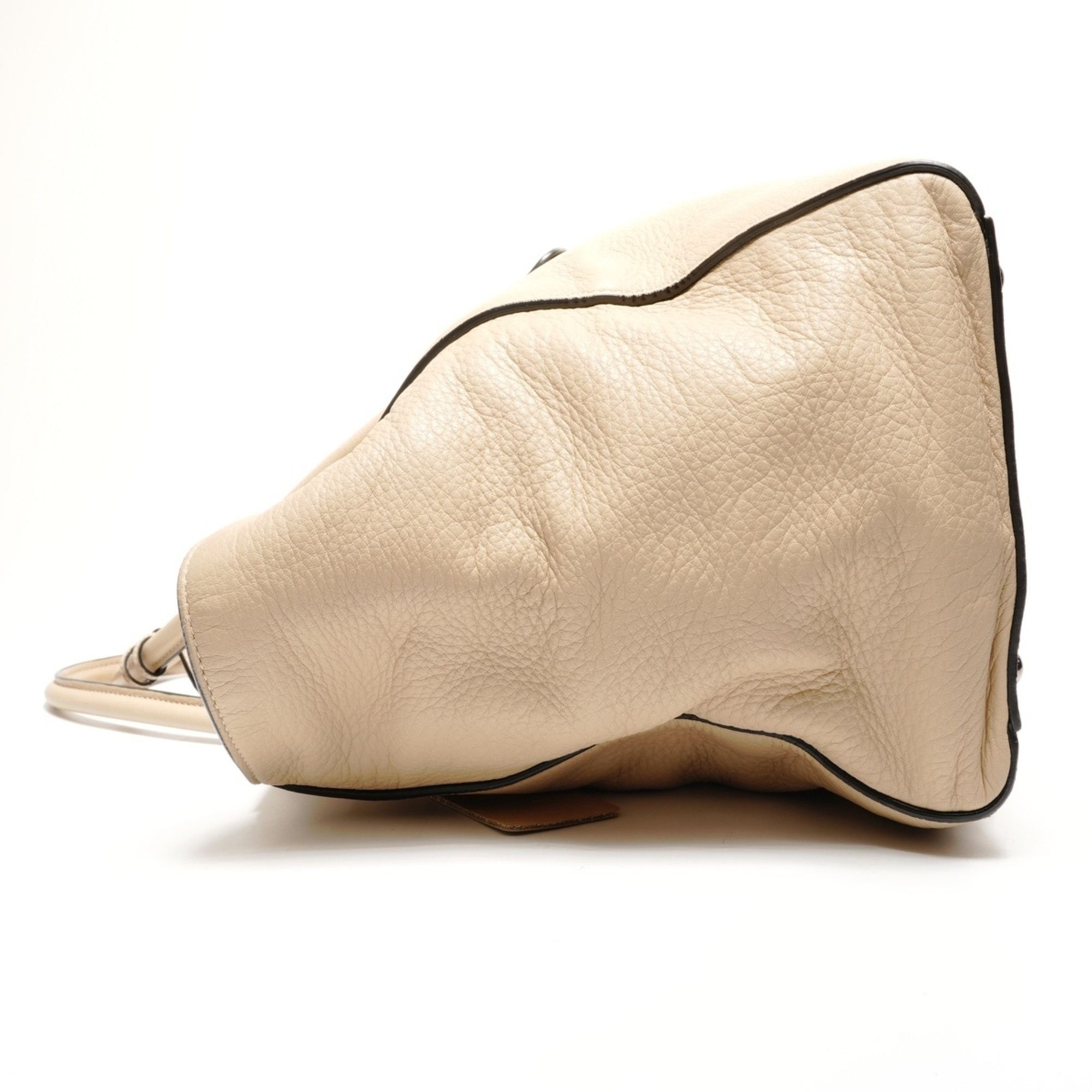 Prada Prada leather 2-way tote bag, beige Size ONE SIZE - 3 Thumbnail