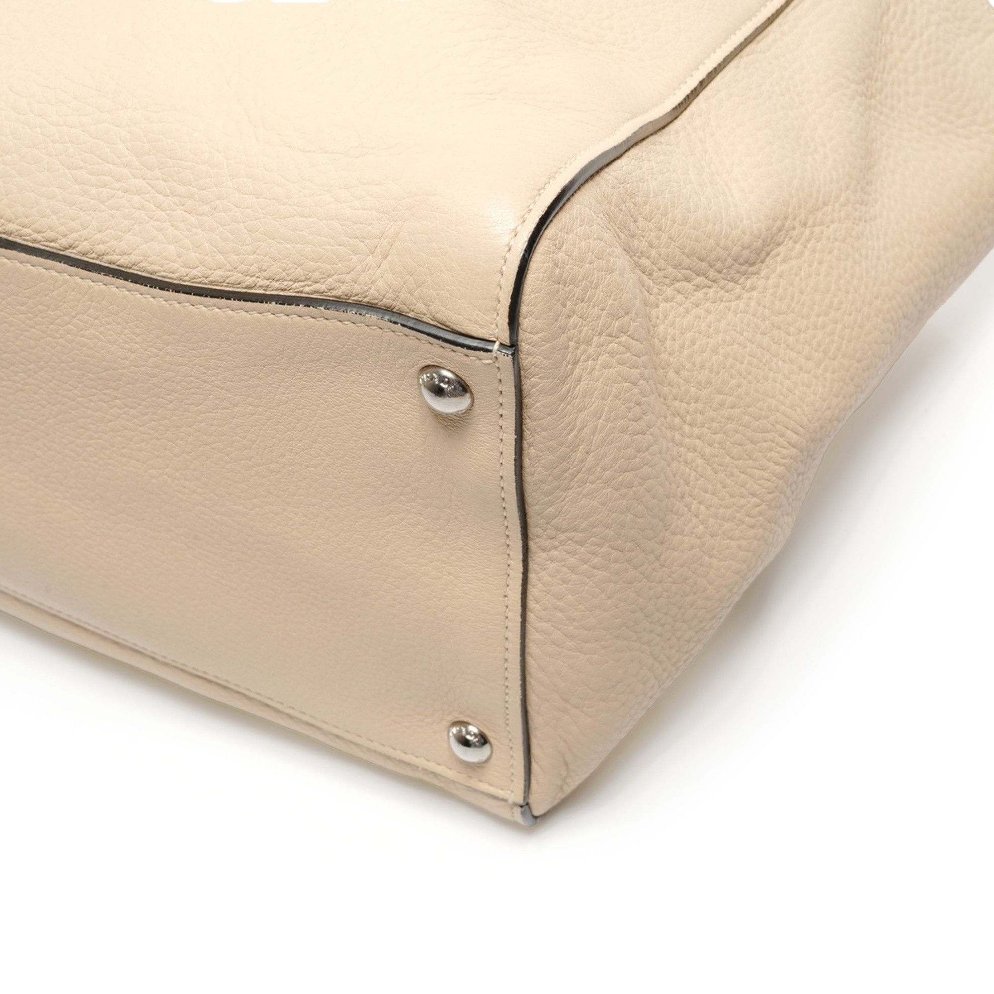 Prada Prada leather 2-way tote bag, beige Size ONE SIZE - 6 Thumbnail