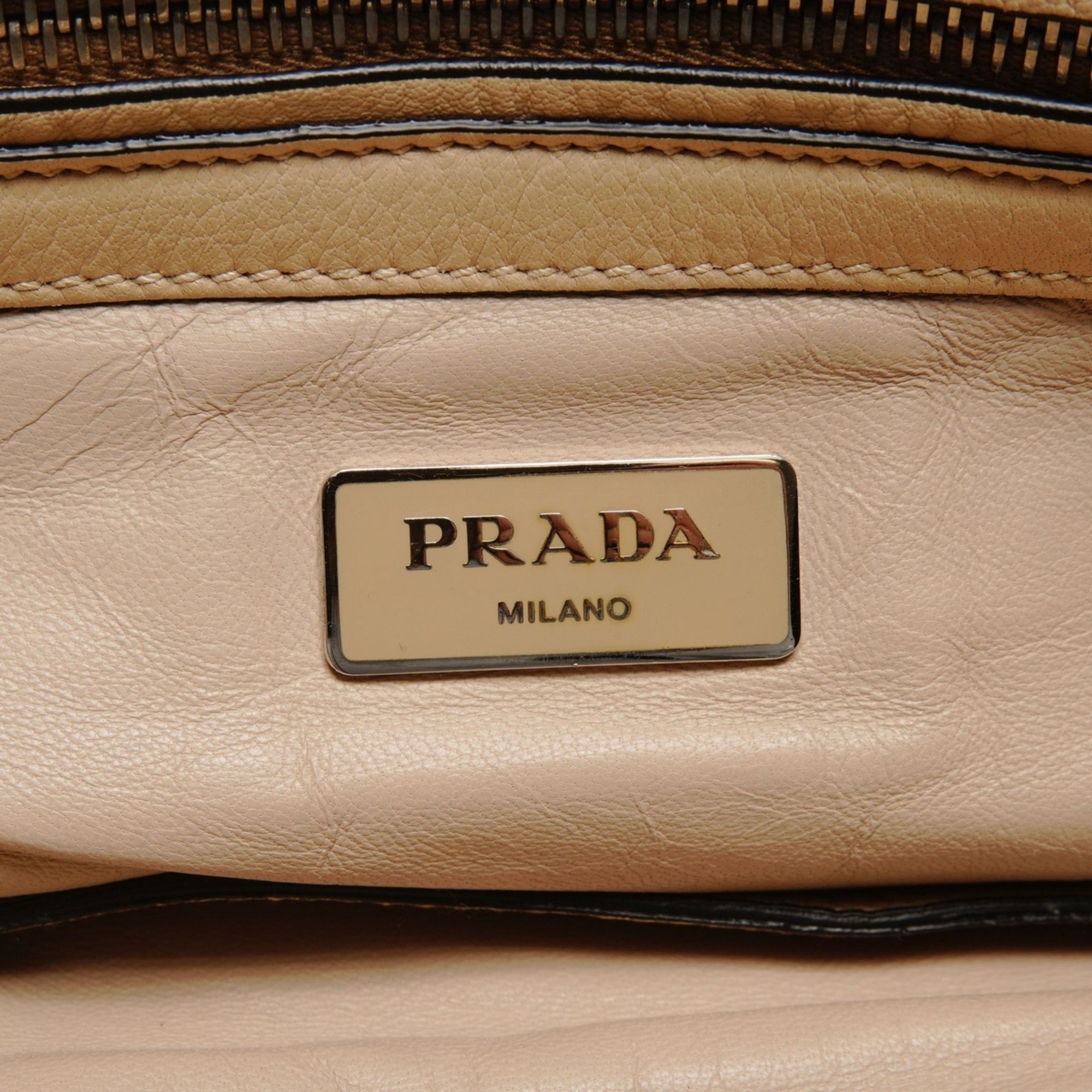 Prada Prada leather 2-way tote bag, beige Size ONE SIZE - 9 Thumbnail