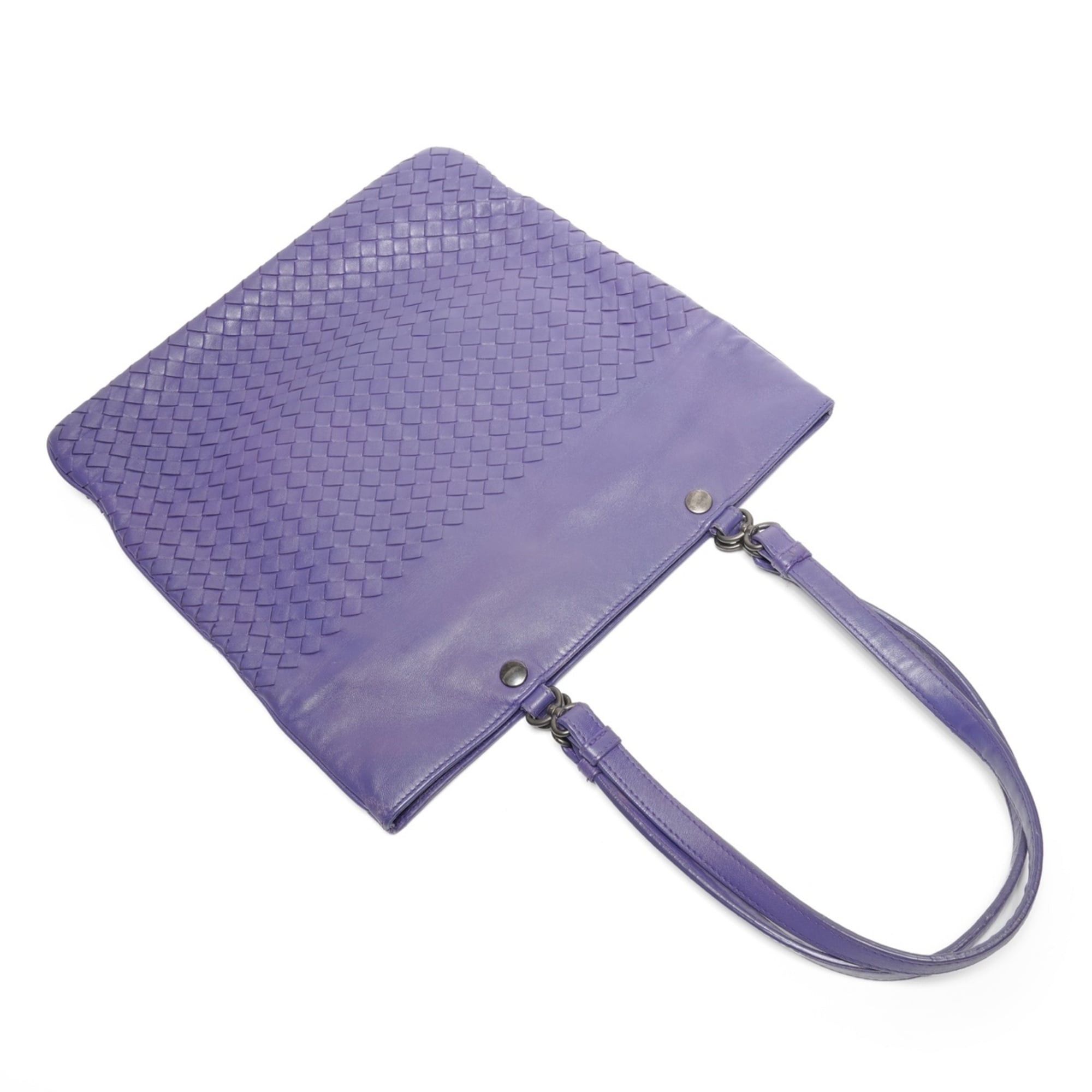 Bottega Veneta Bottega Veneta Intrecciato Shoulder Bag, Purple Size ONE SIZE - 8 Thumbnail