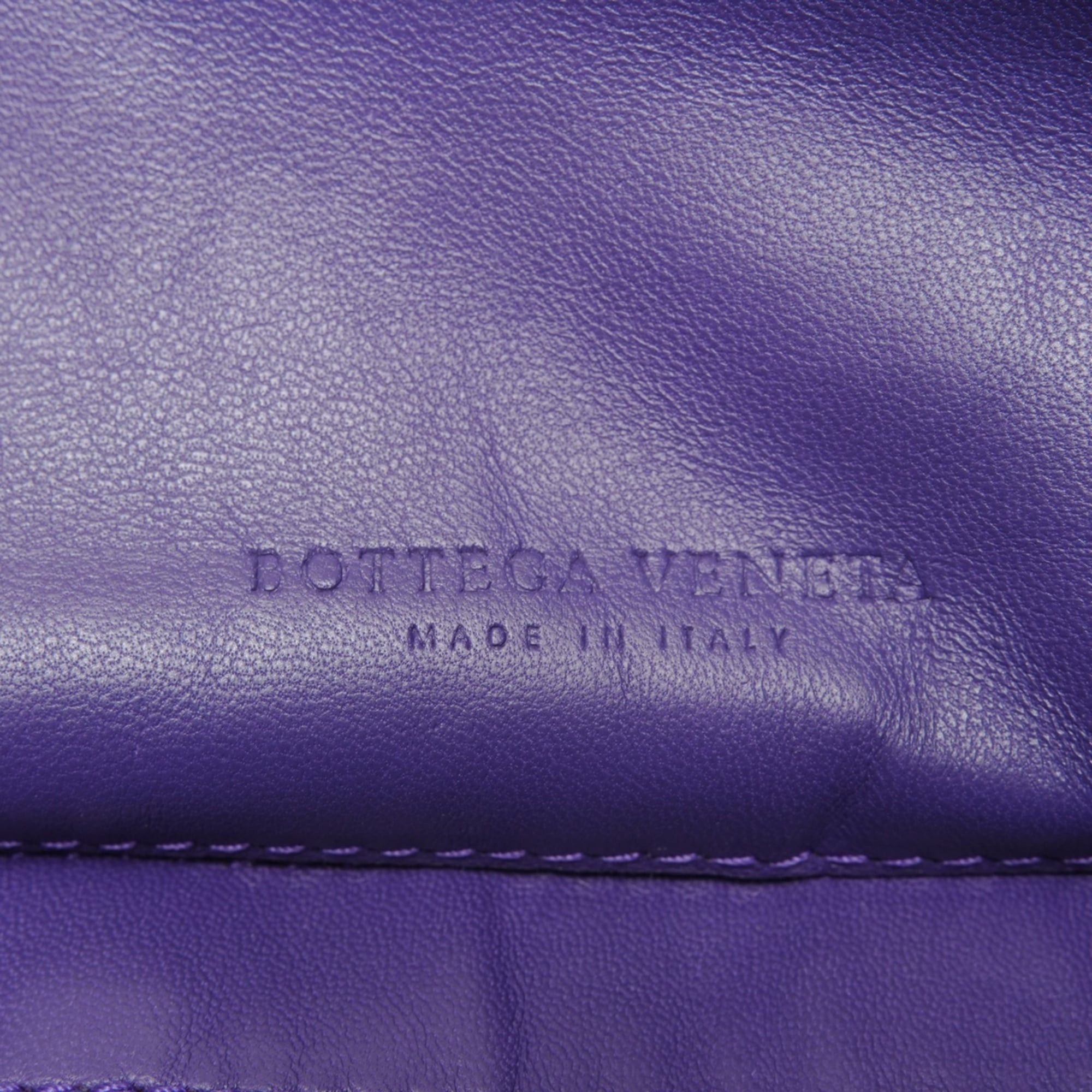 Bottega Veneta Bottega Veneta Intrecciato Shoulder Bag, Purple Size ONE SIZE - 9 Thumbnail