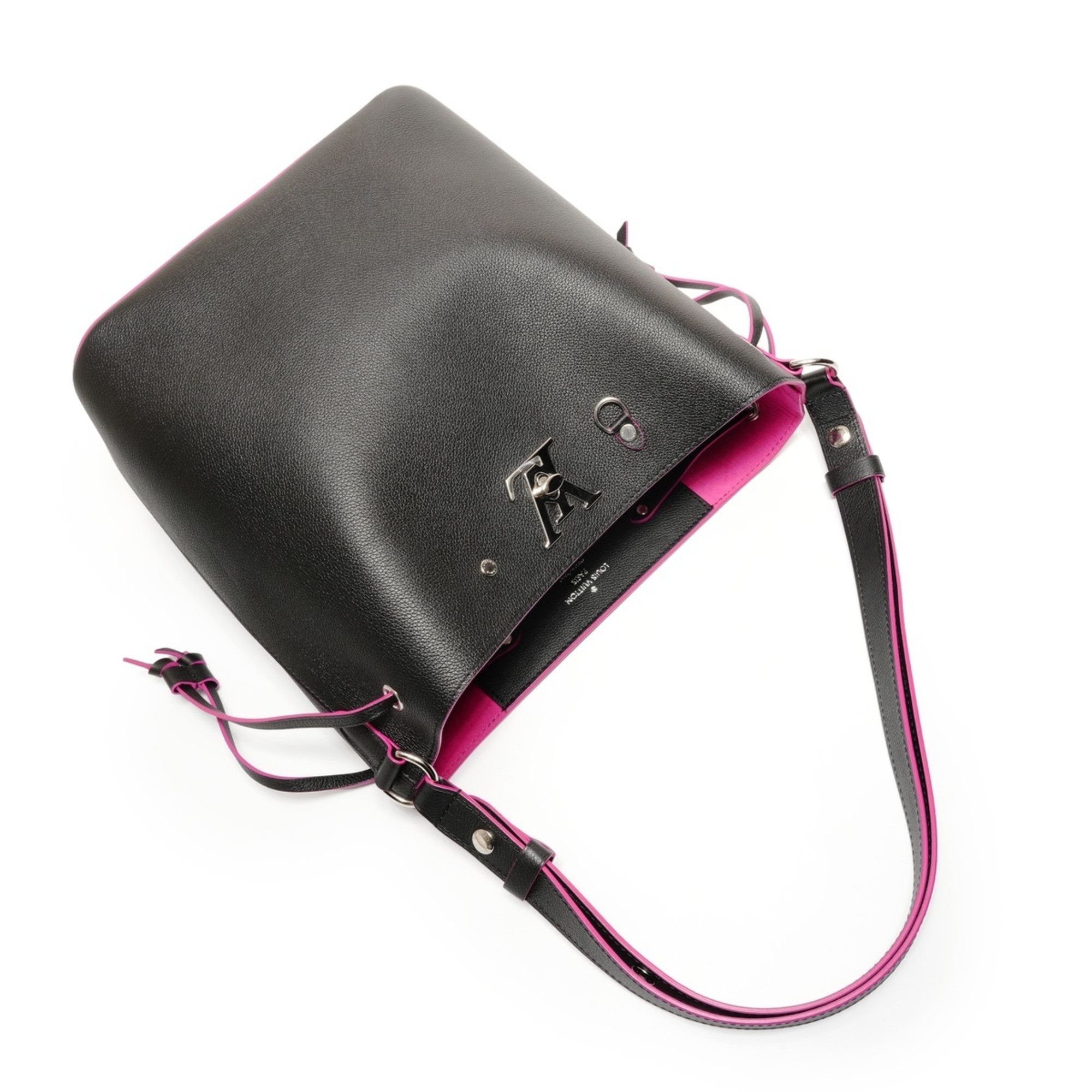 Louis Vuitton Louis Vuitton Lockme Bucket Shoulder Bag, Black, 2019 Model Size ONE SIZE - 8 Thumbnail