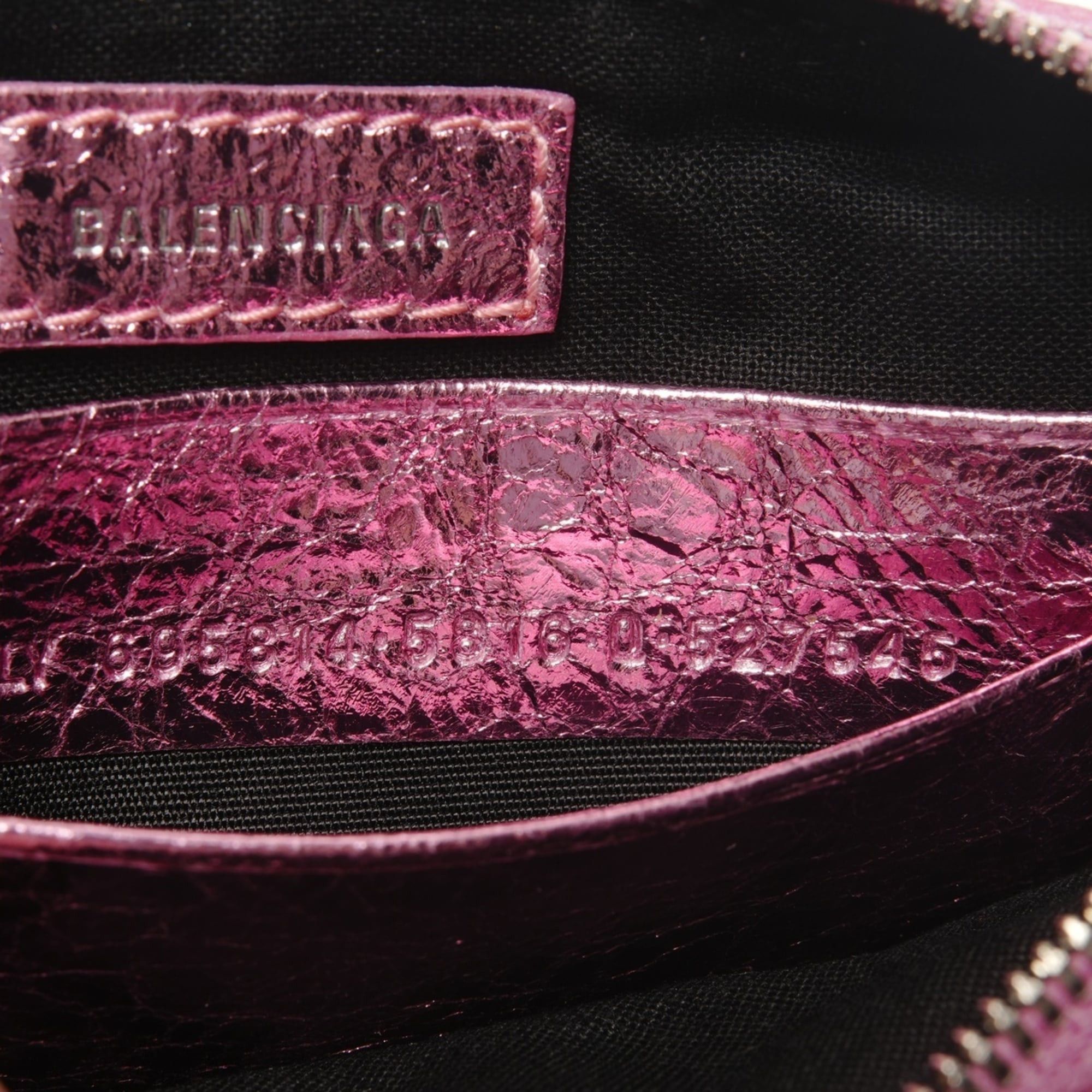 Balenciaga Balenciaga Le Cagole Mini Shoulder Metallic Bag Pink Size ONE SIZE - 10 Thumbnail