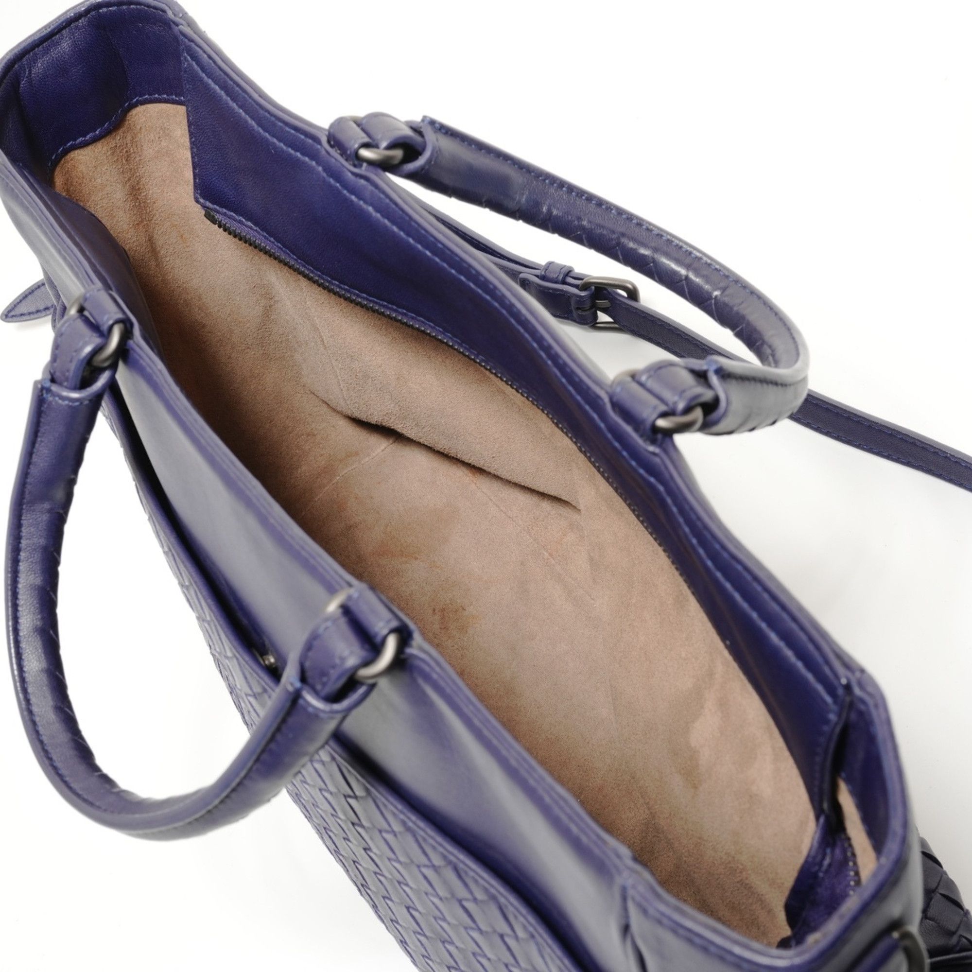 Bottega Veneta Bottega Veneta Intrecciato Handbag, Purple Size ONE SIZE - 11 Thumbnail