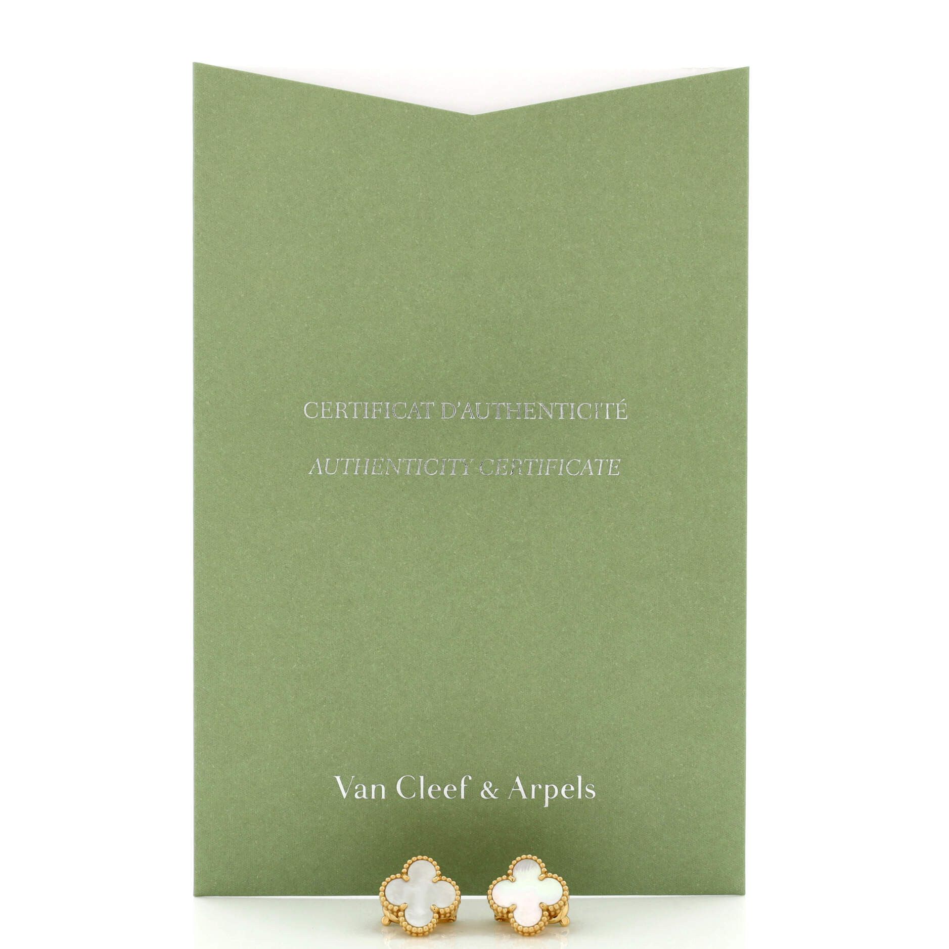 Van Cleef & Arpels Vintage Alhambra Earrings Size ONE SIZE - 2 Thumbnail