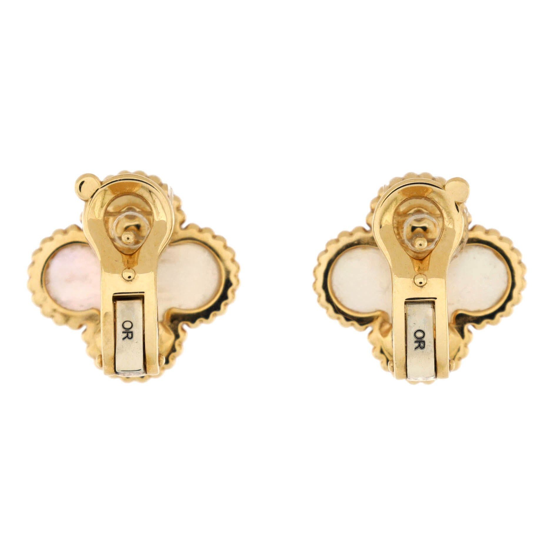 Van Cleef & Arpels Vintage Alhambra Earrings Size ONE SIZE - 3 Thumbnail