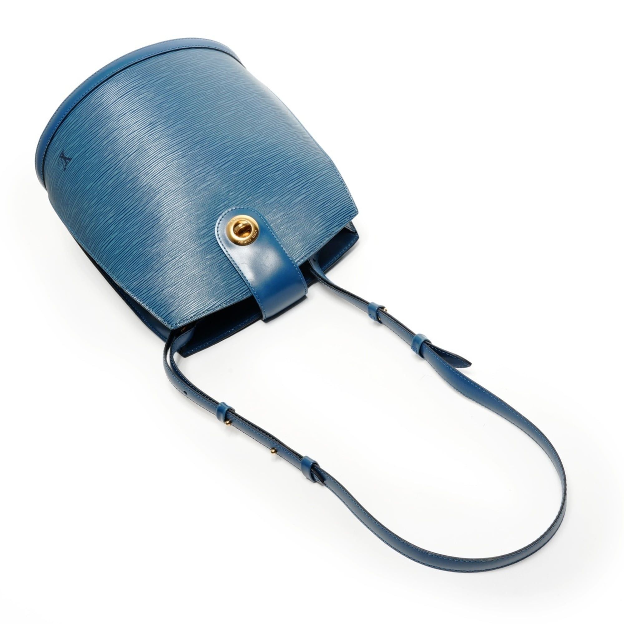 Louis Vuitton Louis Vuitton 1995 Epi Cluny Shoulder Bag Blue Size ONE SIZE - 8 Thumbnail