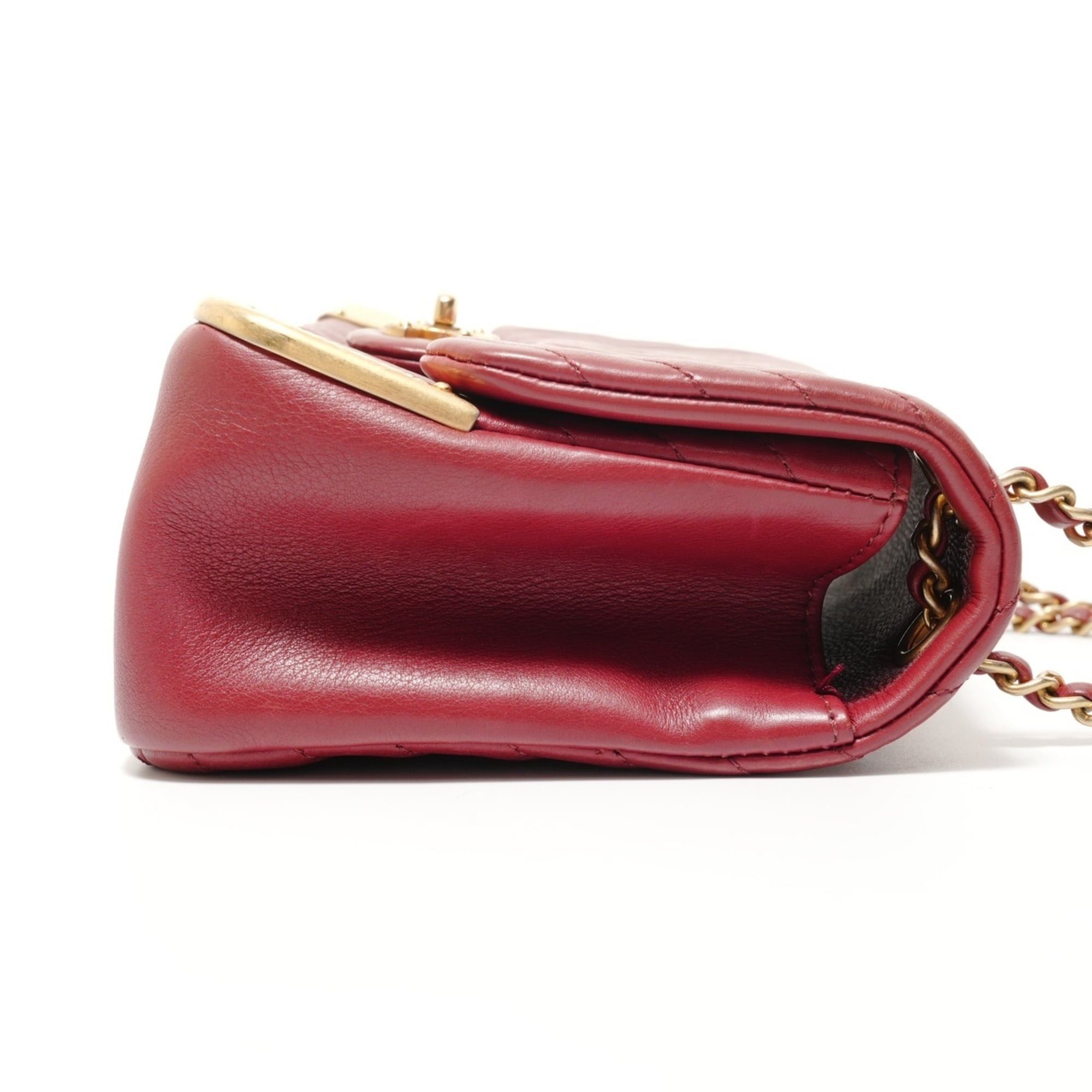 Chanel Chanel V-stitch Chevron Shoulder Bag, Red Size ONE SIZE - 4 Thumbnail