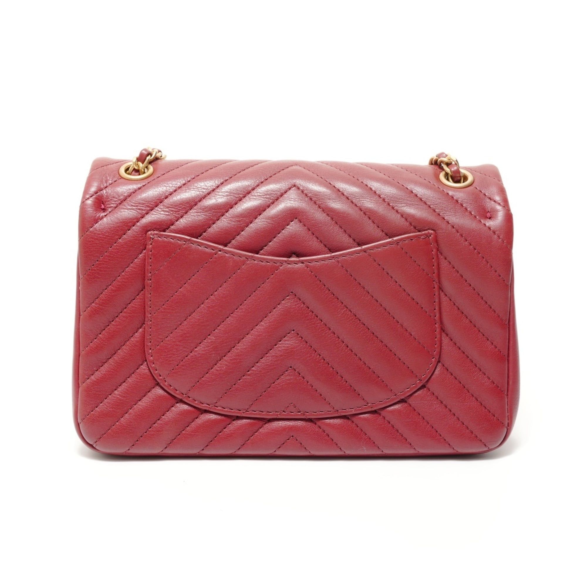 Chanel Chanel V-stitch Chevron Shoulder Bag, Red Size ONE SIZE - 2 Thumbnail