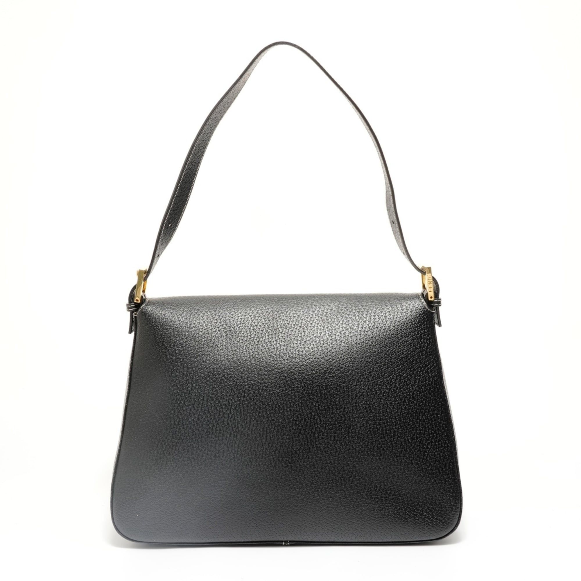 Fendi Fendi Mamma Bucket Leather Shoulder Bag, Black Size ONE SIZE - 2 Thumbnail