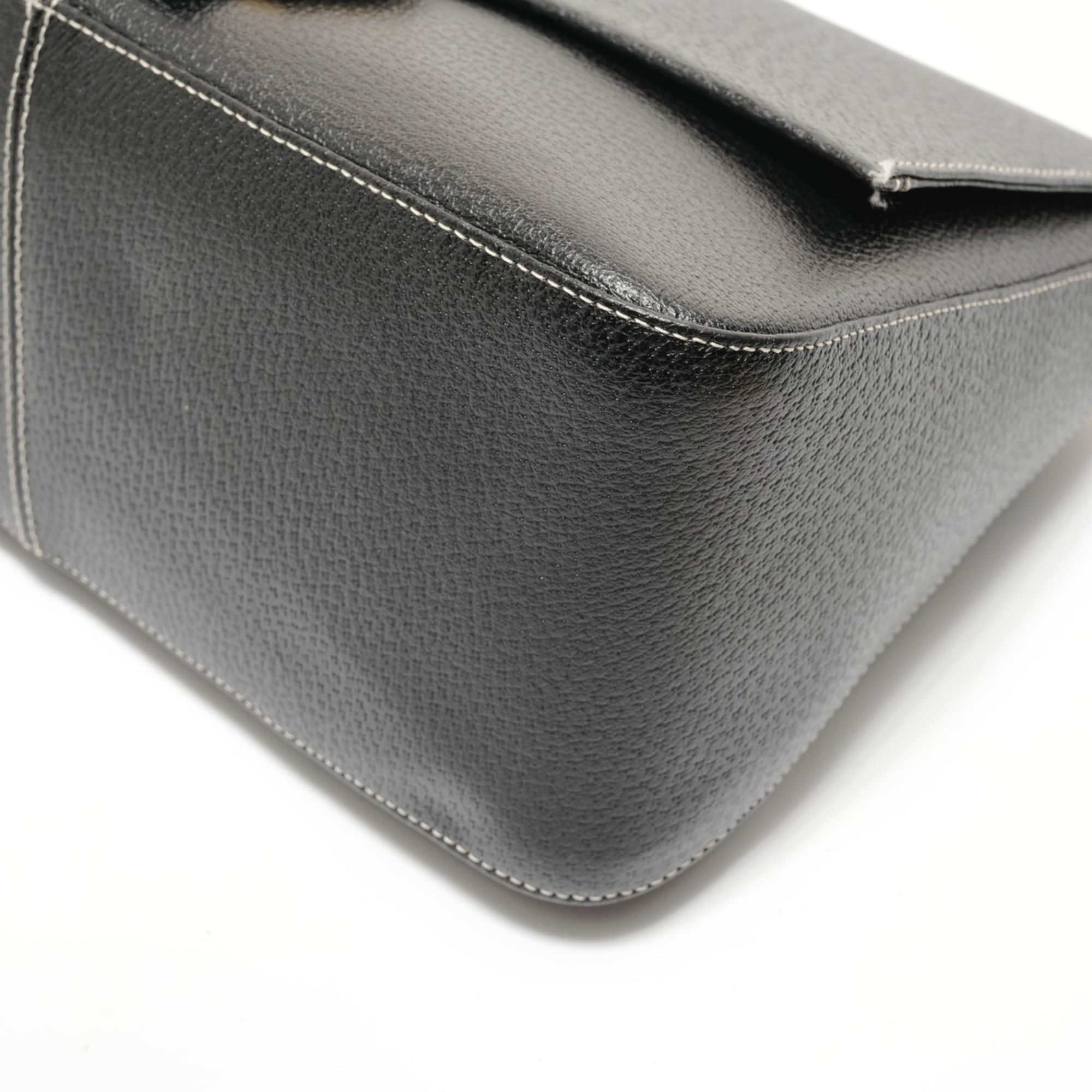 Fendi Fendi Mamma Bucket Leather Shoulder Bag, Black Size ONE SIZE - 6 Thumbnail