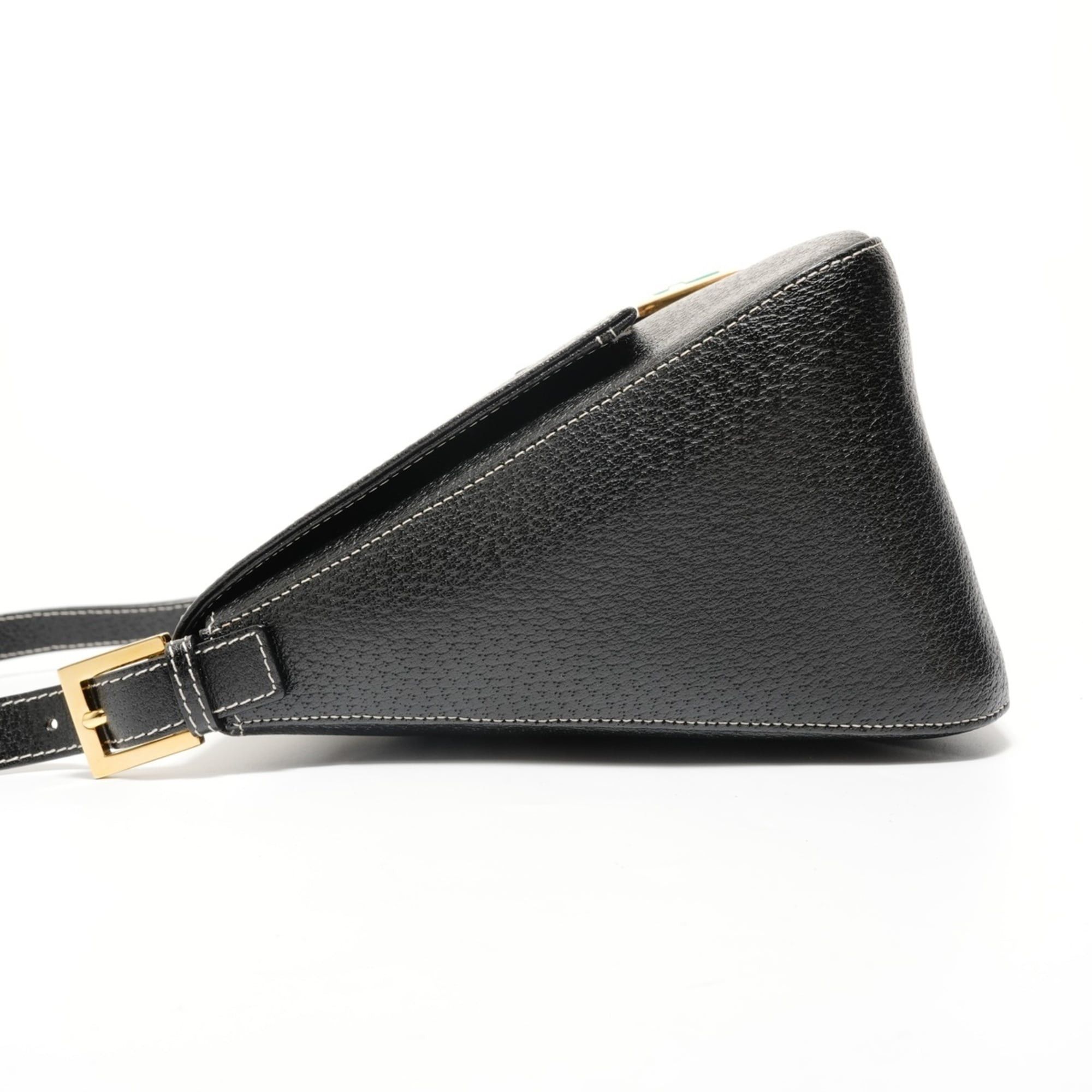 Fendi Fendi Mamma Bucket Leather Shoulder Bag, Black Size ONE SIZE - 3 Thumbnail