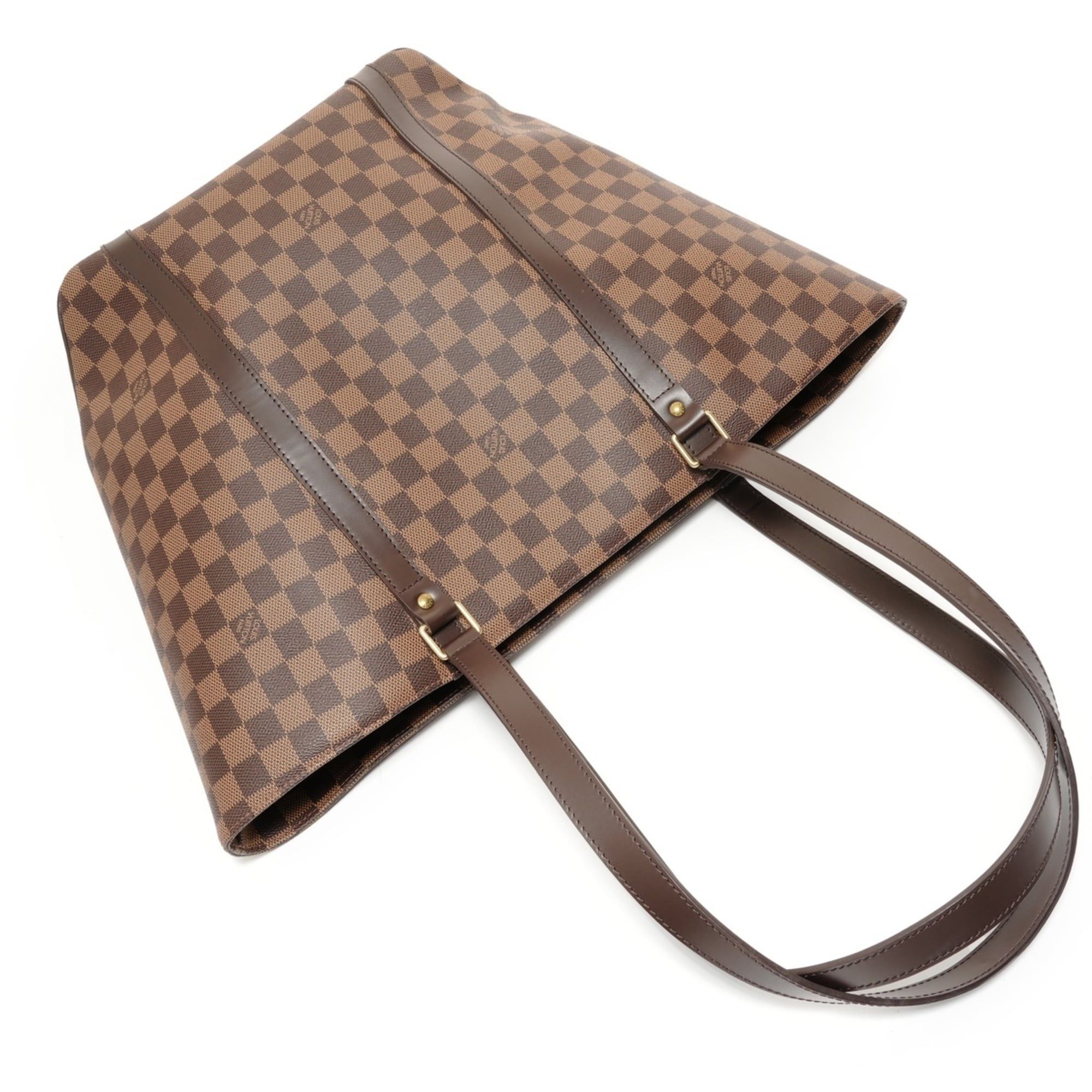 Louis Vuitton Louis Vuitton Damier Sac Shopping Tote Bag, Brown Size ONE SIZE - 9 Thumbnail