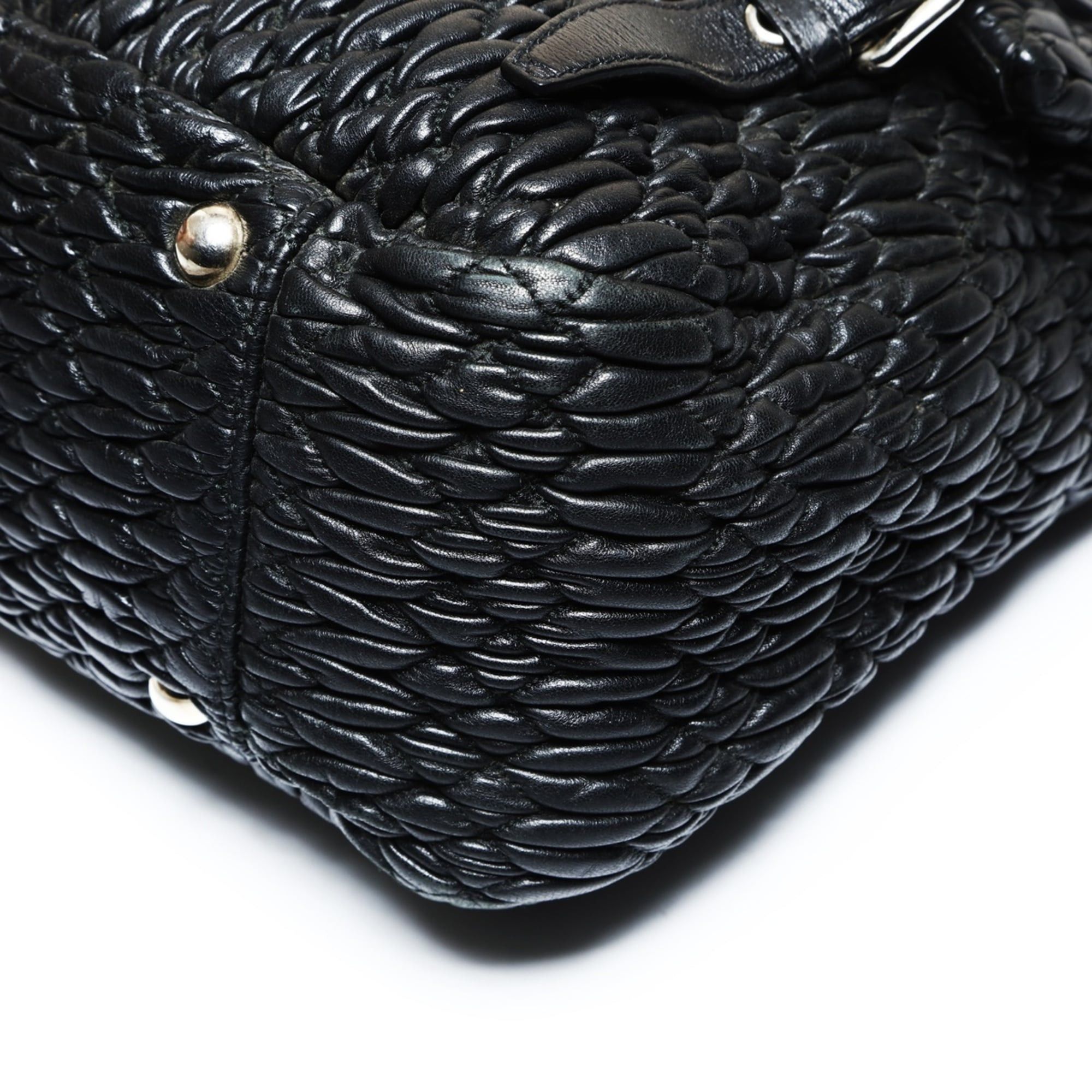 Miu Miu Miu Miu Miu Matelassé Shoulder Bag, Black Size ONE SIZE - 6 Thumbnail