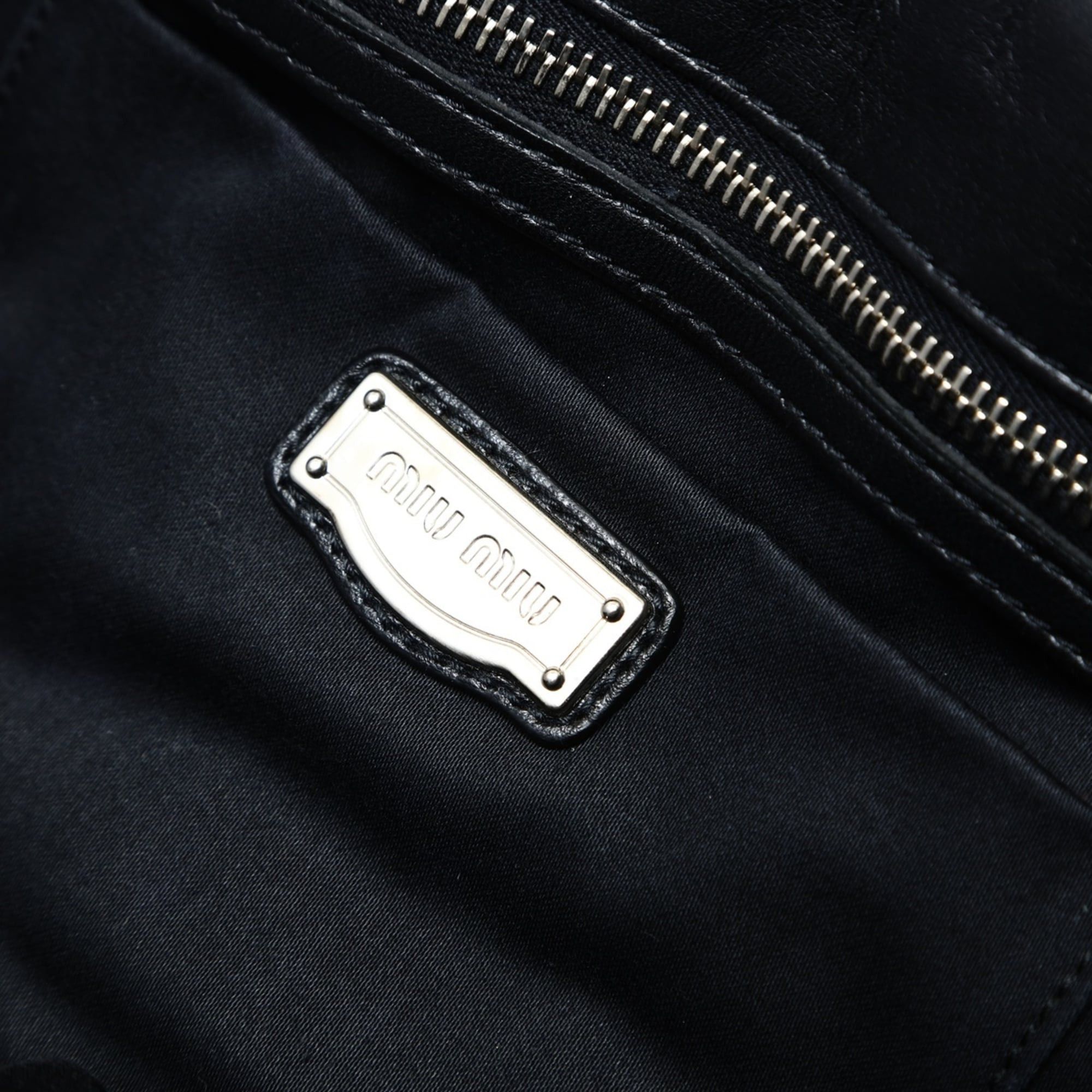 Miu Miu Miu Miu Miu Matelassé Shoulder Bag, Black Size ONE SIZE - 10 Thumbnail