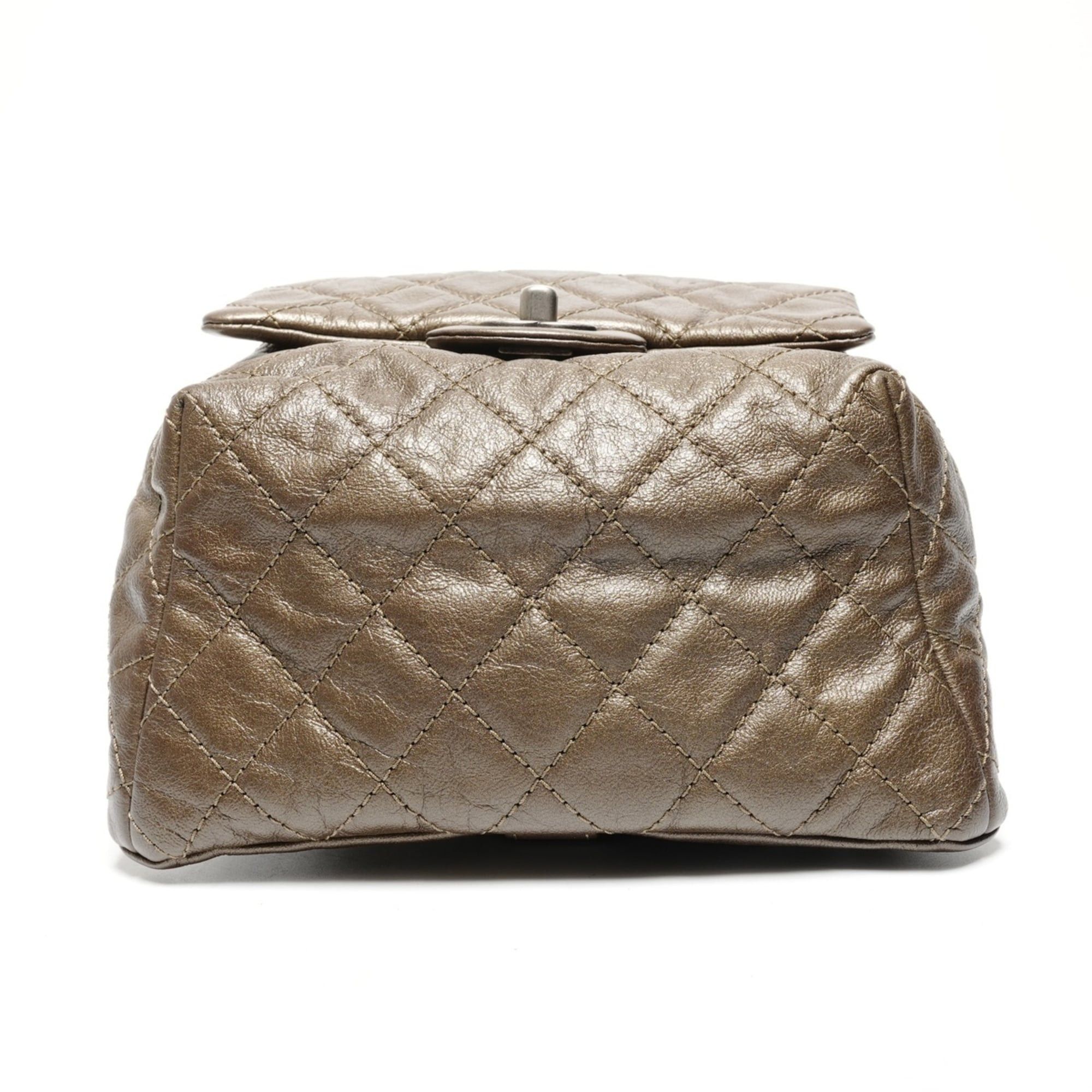 Chanel Chanel Lambskin Matelassé Backpack (Khaki) Size ONE SIZE - 7 Thumbnail