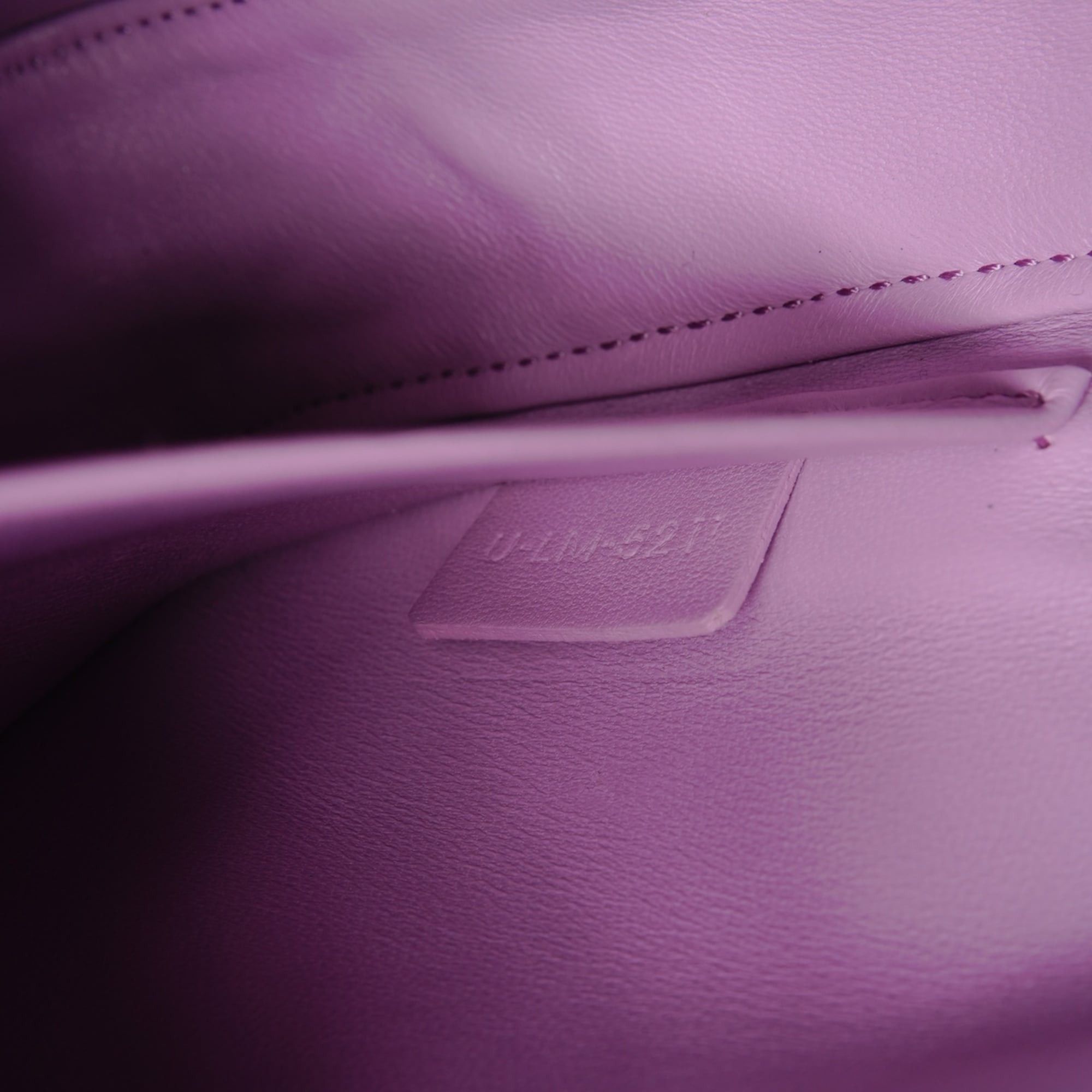 Celine Celine Triomphe Chain Shoulder Bag, Shiny Calfskin, Pink Size ONE SIZE - 10 Thumbnail