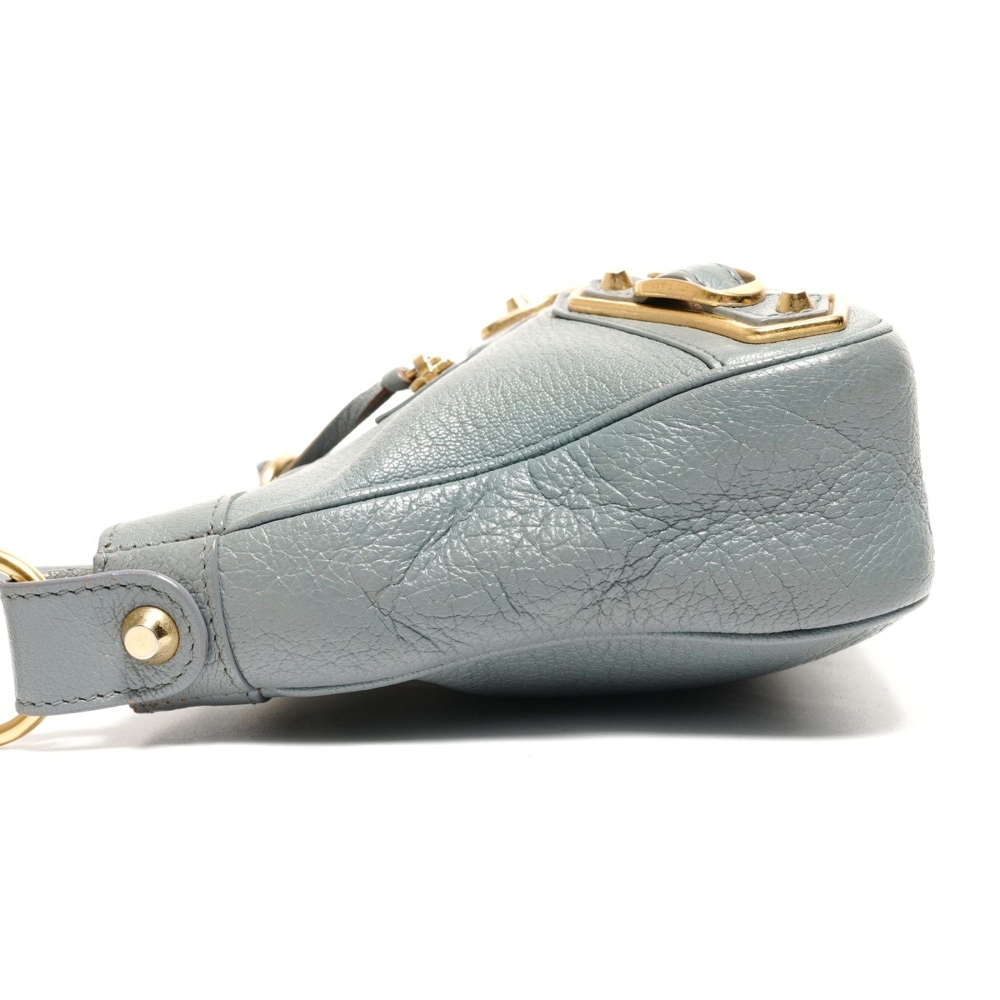 Balenciaga Balenciaga Giant Hip Blue-Gray Shoulder Bag Blue Size ONE SIZE - 3 Thumbnail